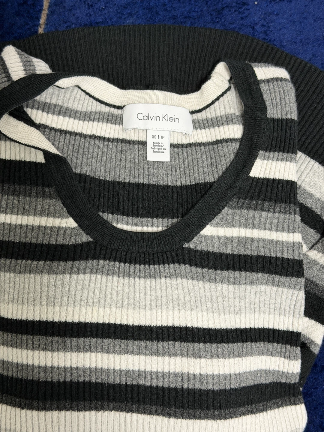 Calvin Klein Striped Long Sleeve Top