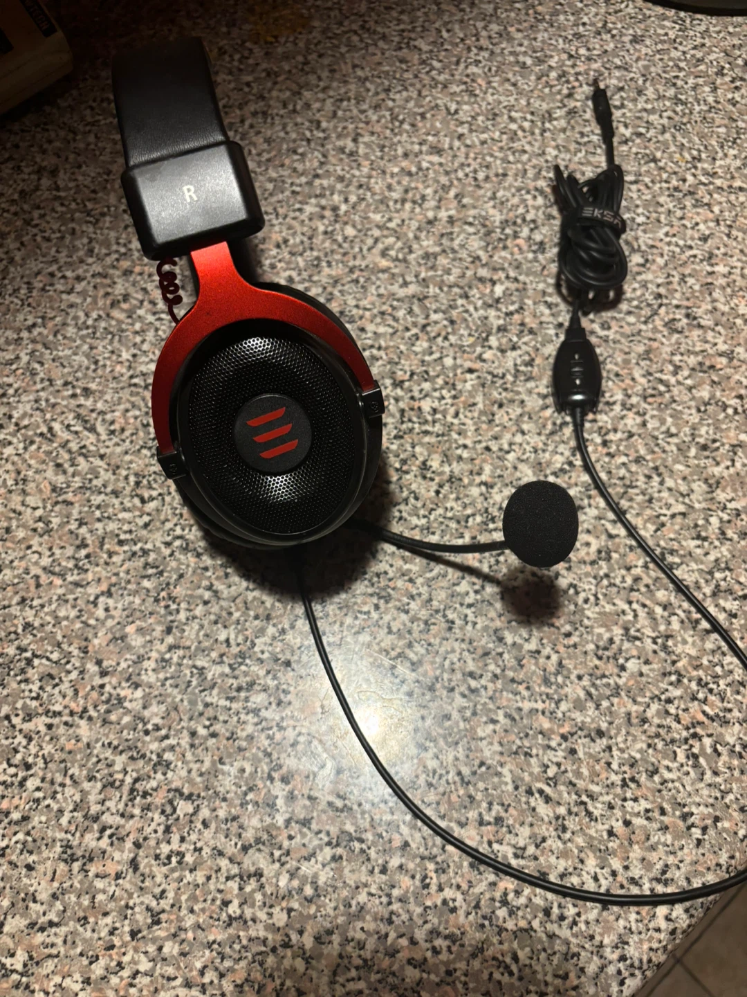 Red and Black Gaming Headset with Microphone