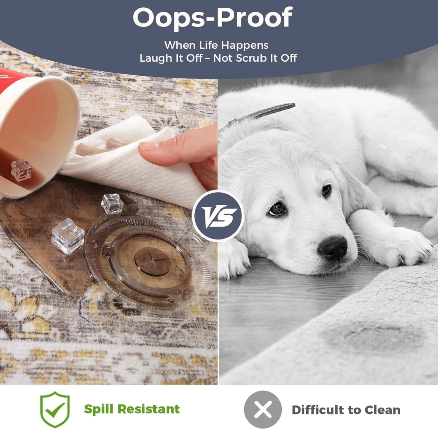 Oops-Proof Rug - Spill Resistant & Easy Maintenance - photo 4