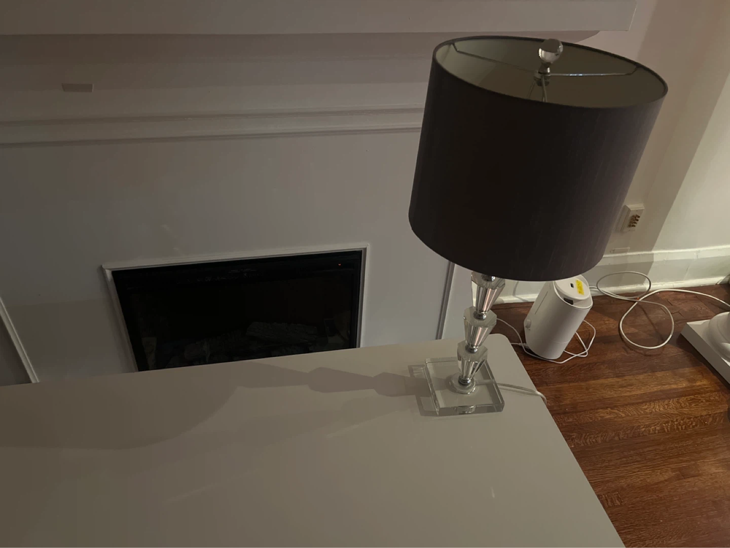 Table Lamp with Grey Drum Shade - photo 2