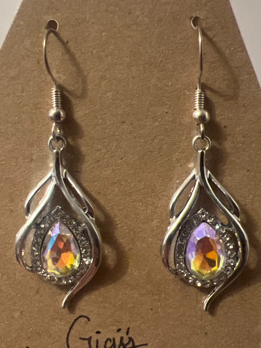 Gigi's Dangle Earrings with Crystal Drop - photo 3