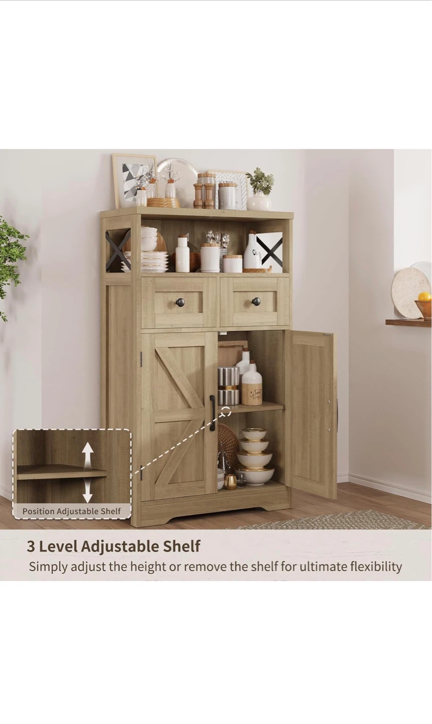 Rustic Wood Storage Cabinet - photo 3