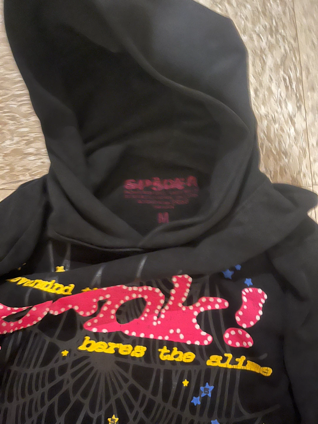 Spider Worldwide "Pink!" Hoodie AUTHENTIC - photo 3