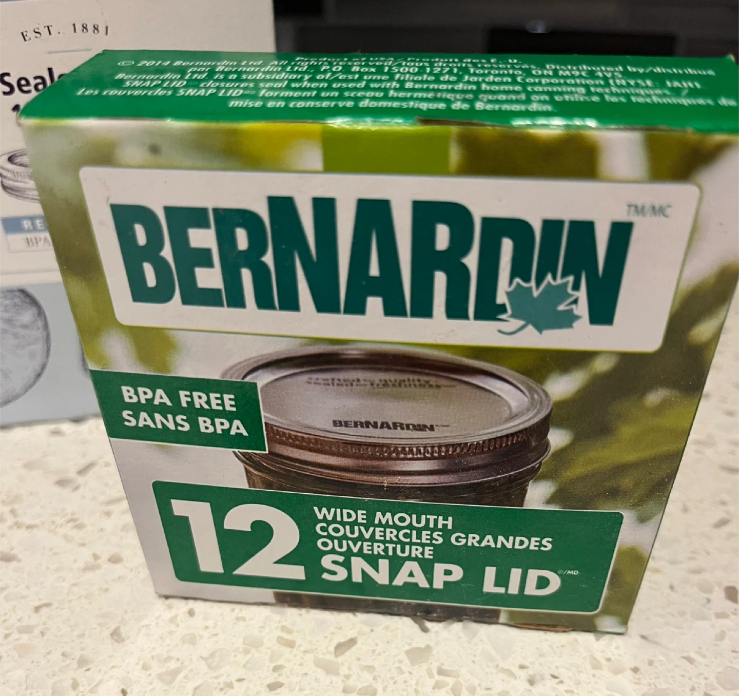 4 boxes Bernardin Regular Mouth Snap Lids & Bands - photo 3