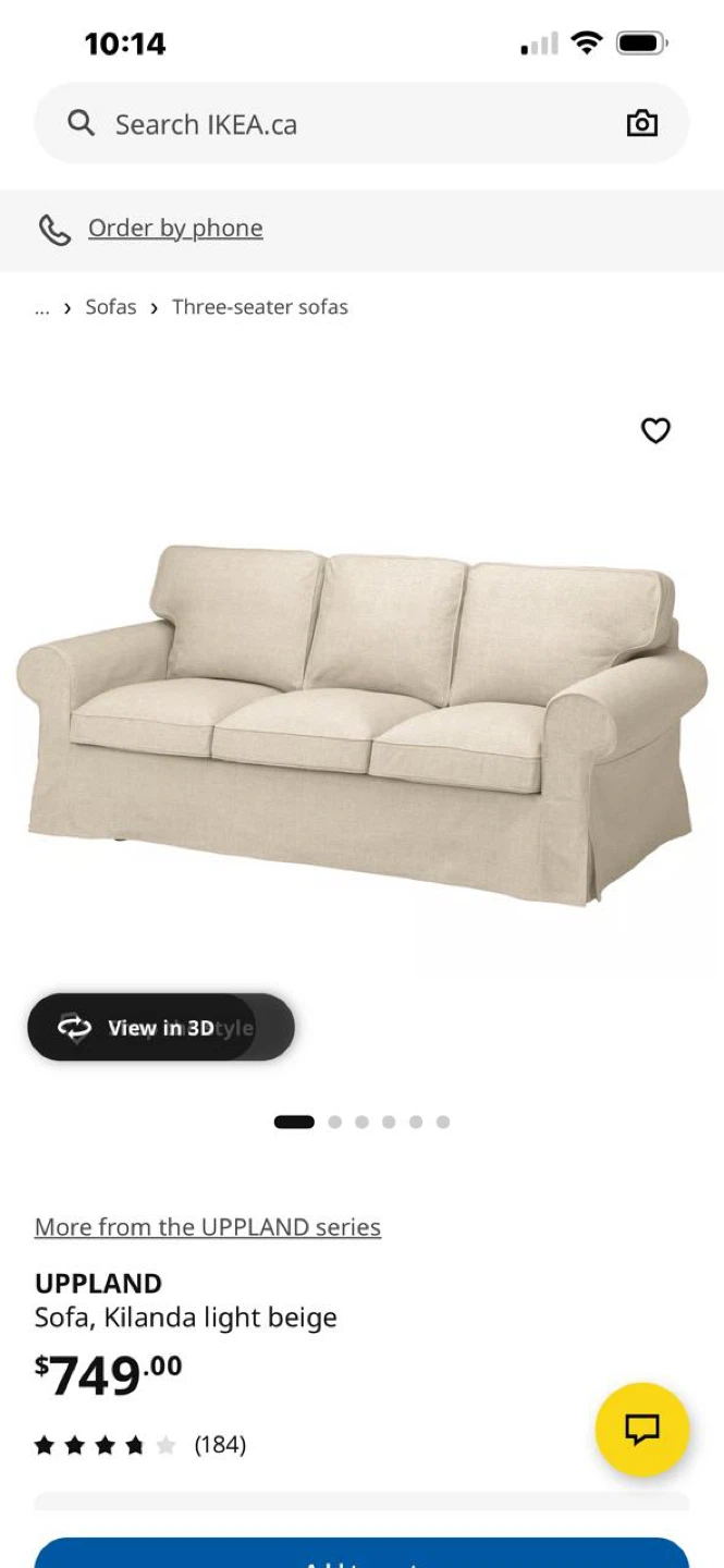 IKEA UPPPLAND Sofa - Kilanda Light Beige - photo 2