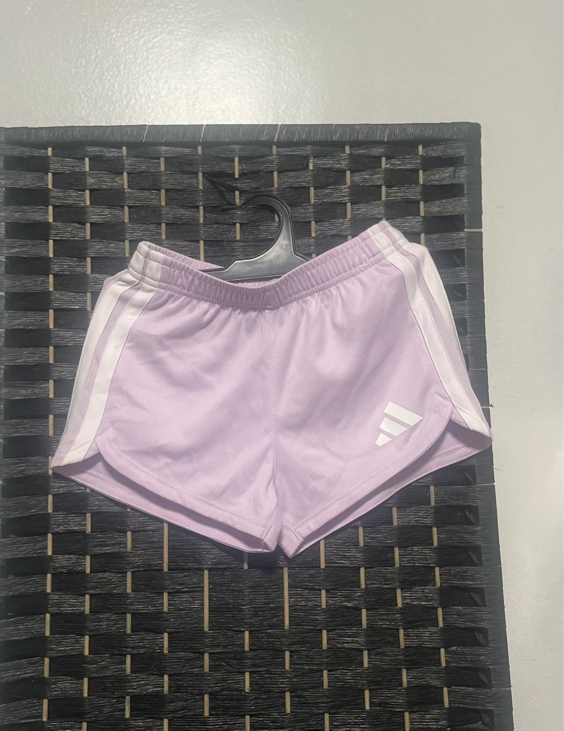 Adidas Girls Lavender Shorts size 5 child