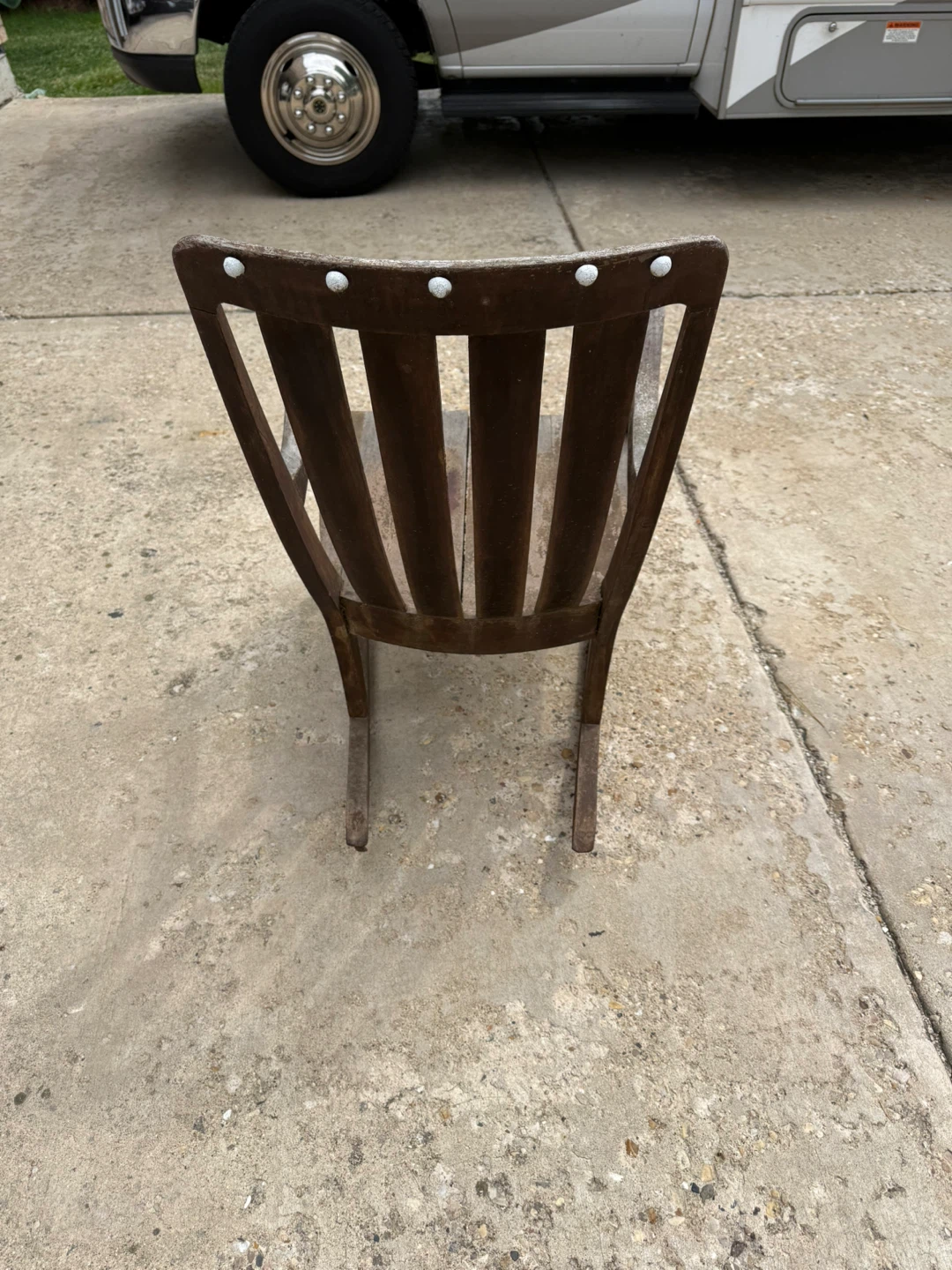 Vintage Wooden Rocking Chair - photo 4