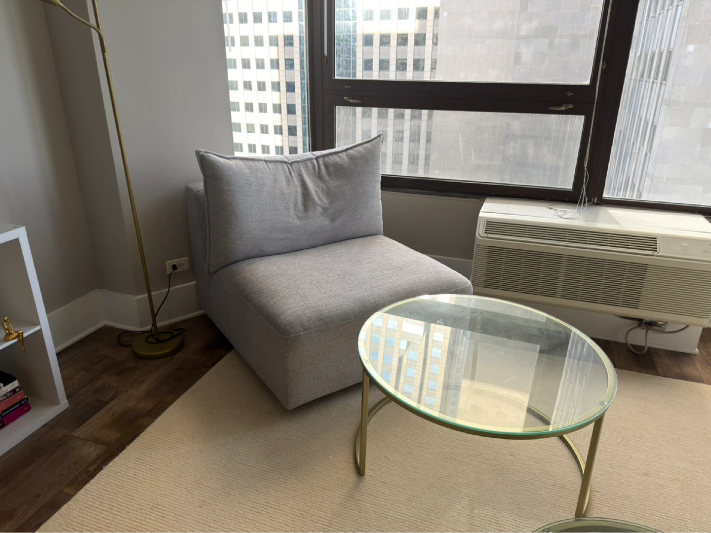 Modular 3 Piece Sectional Sofa Light Grey - photo 3