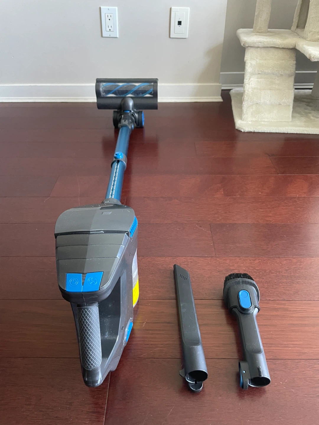 Blue Cordless Stick Vacuum Cleaner