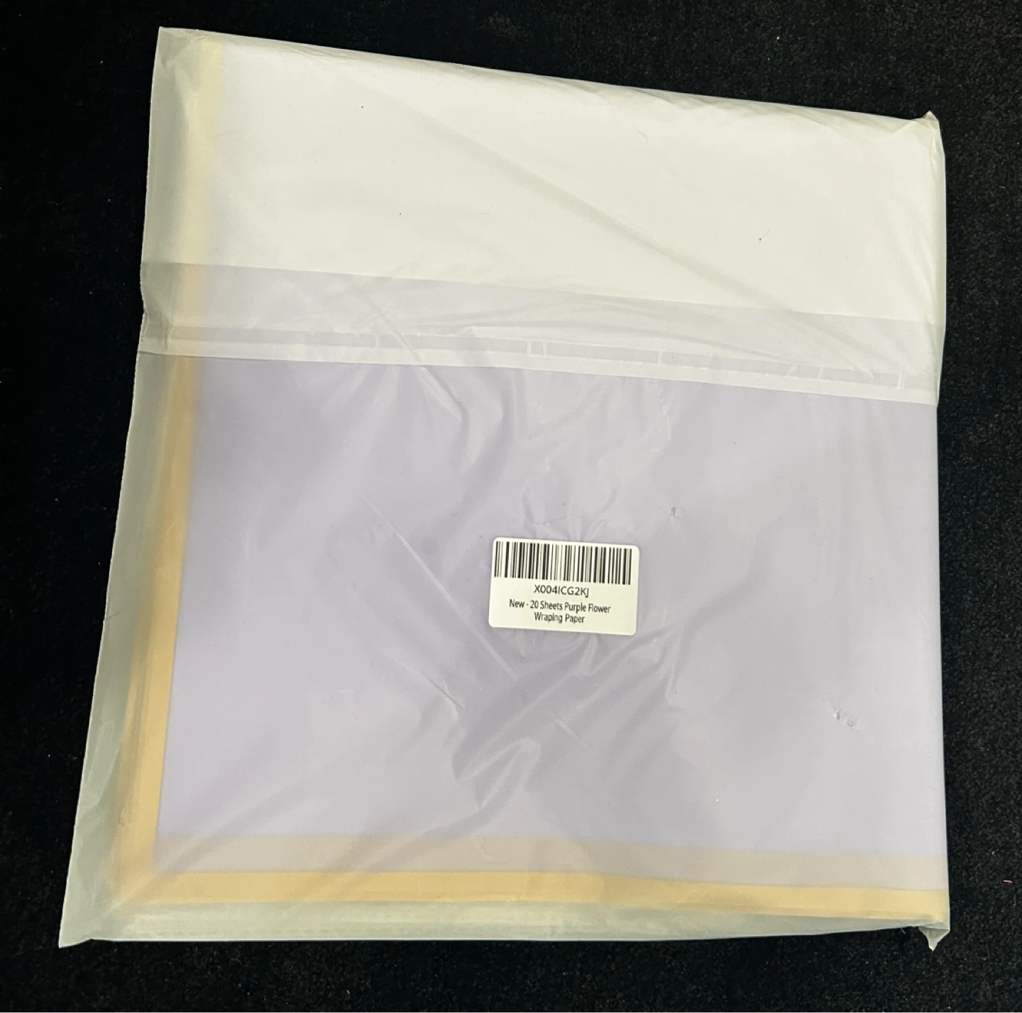 Purple Flower Wrapping Paper - 20 Sheets - photo 2