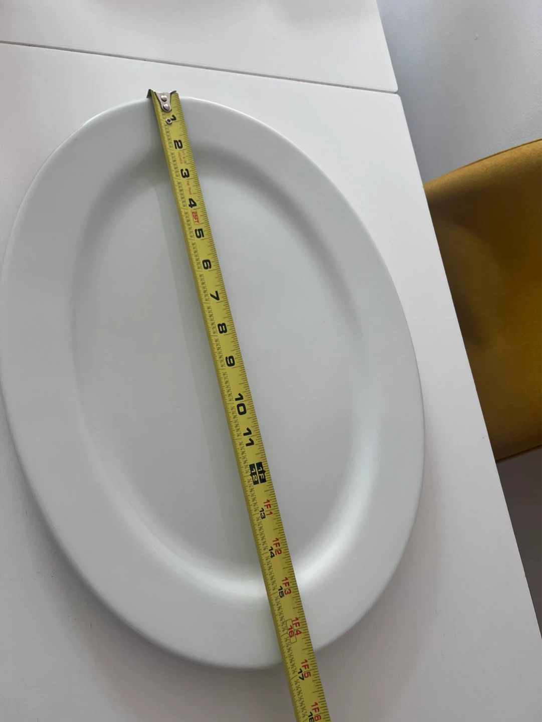 White Oval Platter Plate - 15 Inch - photo 2
