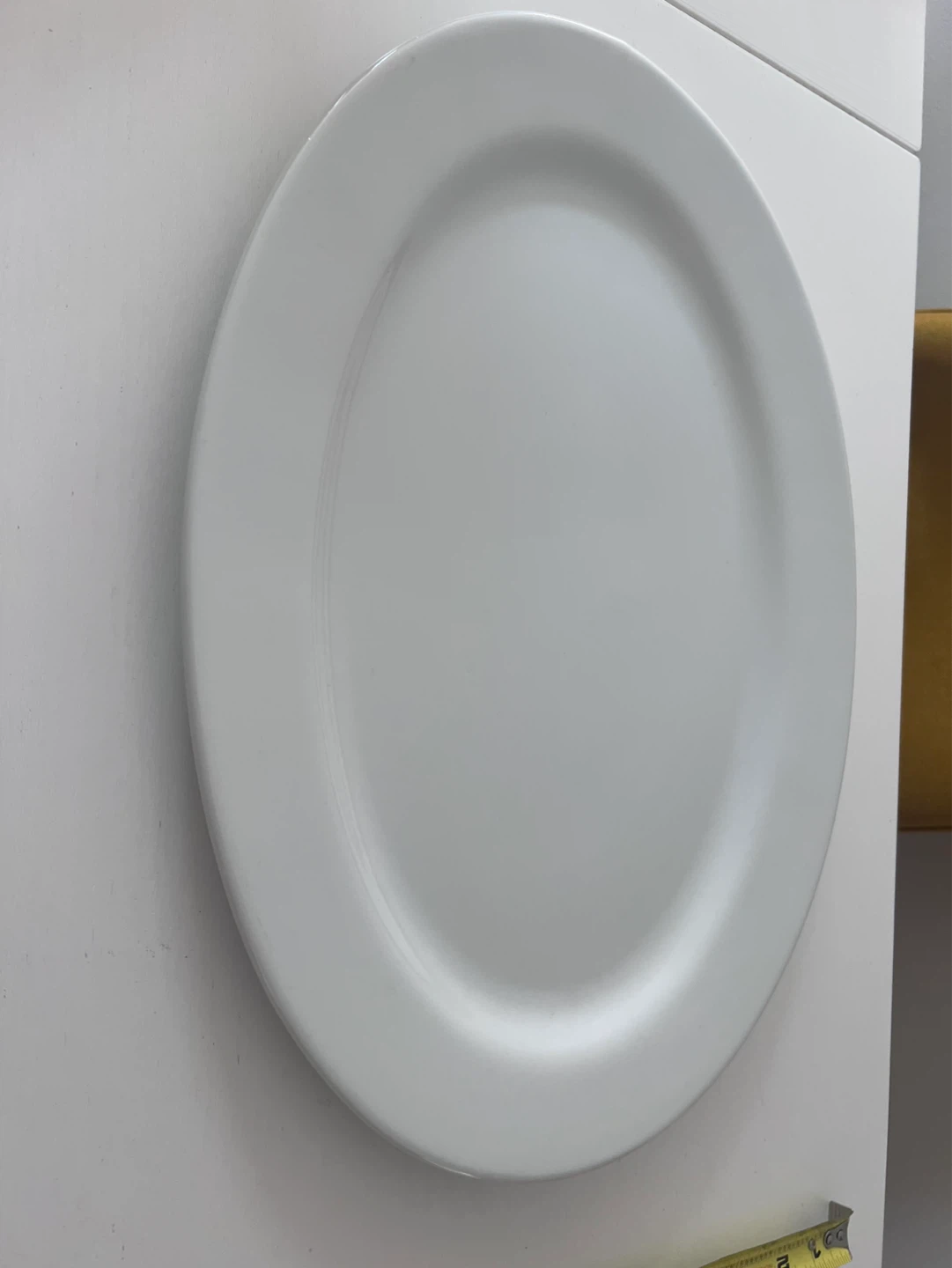 White Oval Platter Plate - 15 Inch - photo 3