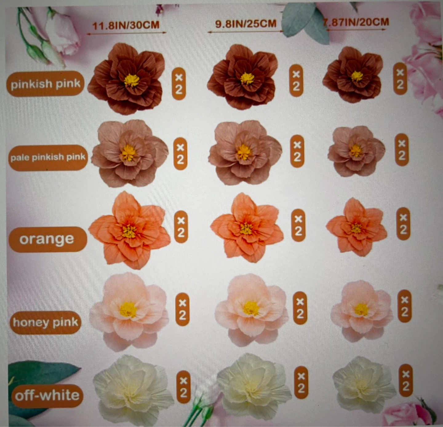 Crepe Paper Flowers Party Decorations - photo 2