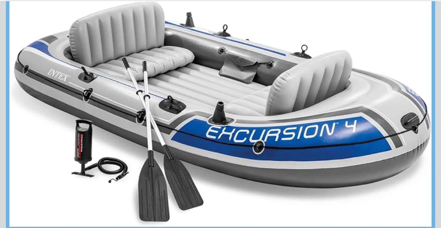 Intex Excursion 4 Inflatable Boat Set