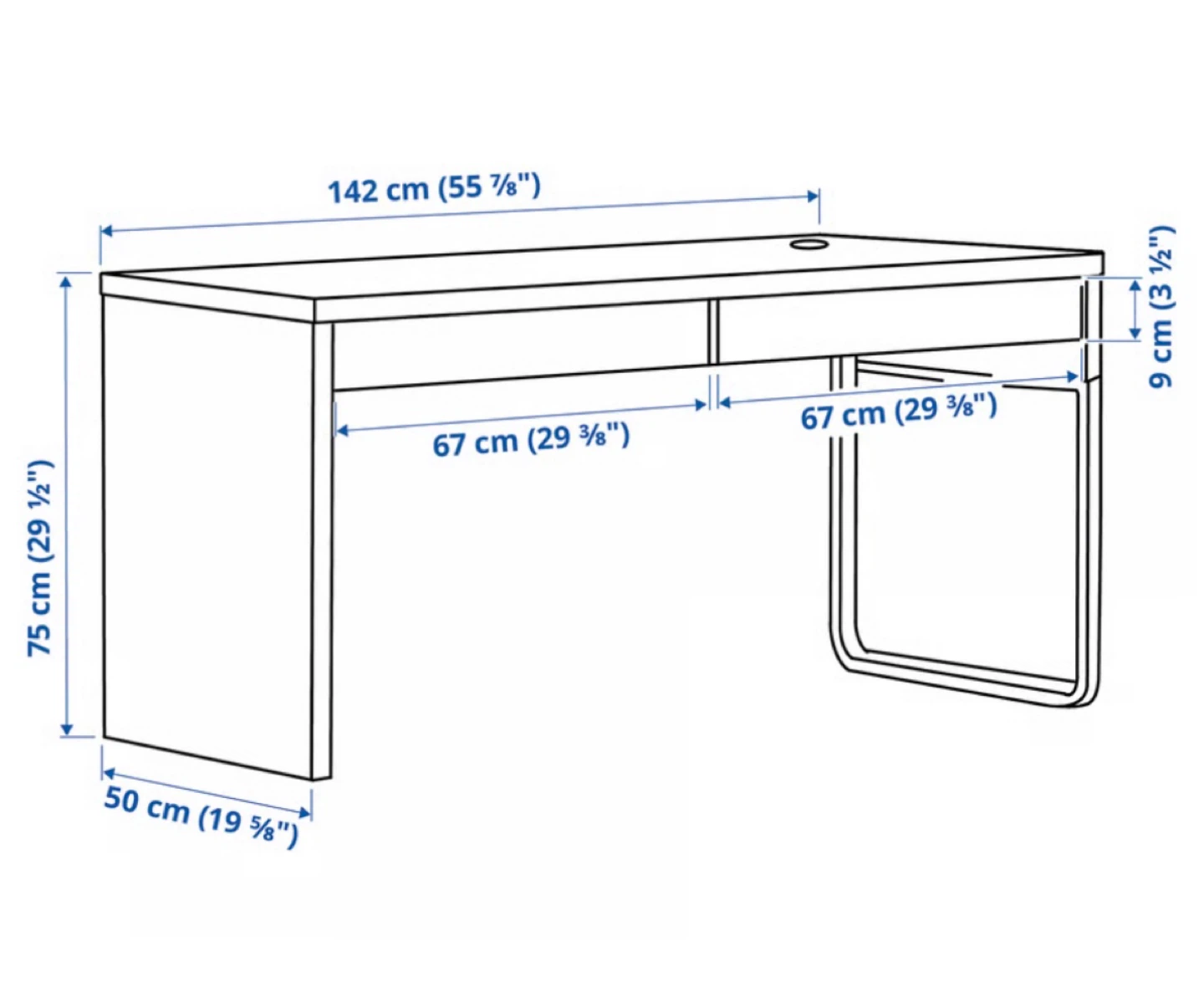 IKEA MICKE Desk - Black - photo 2