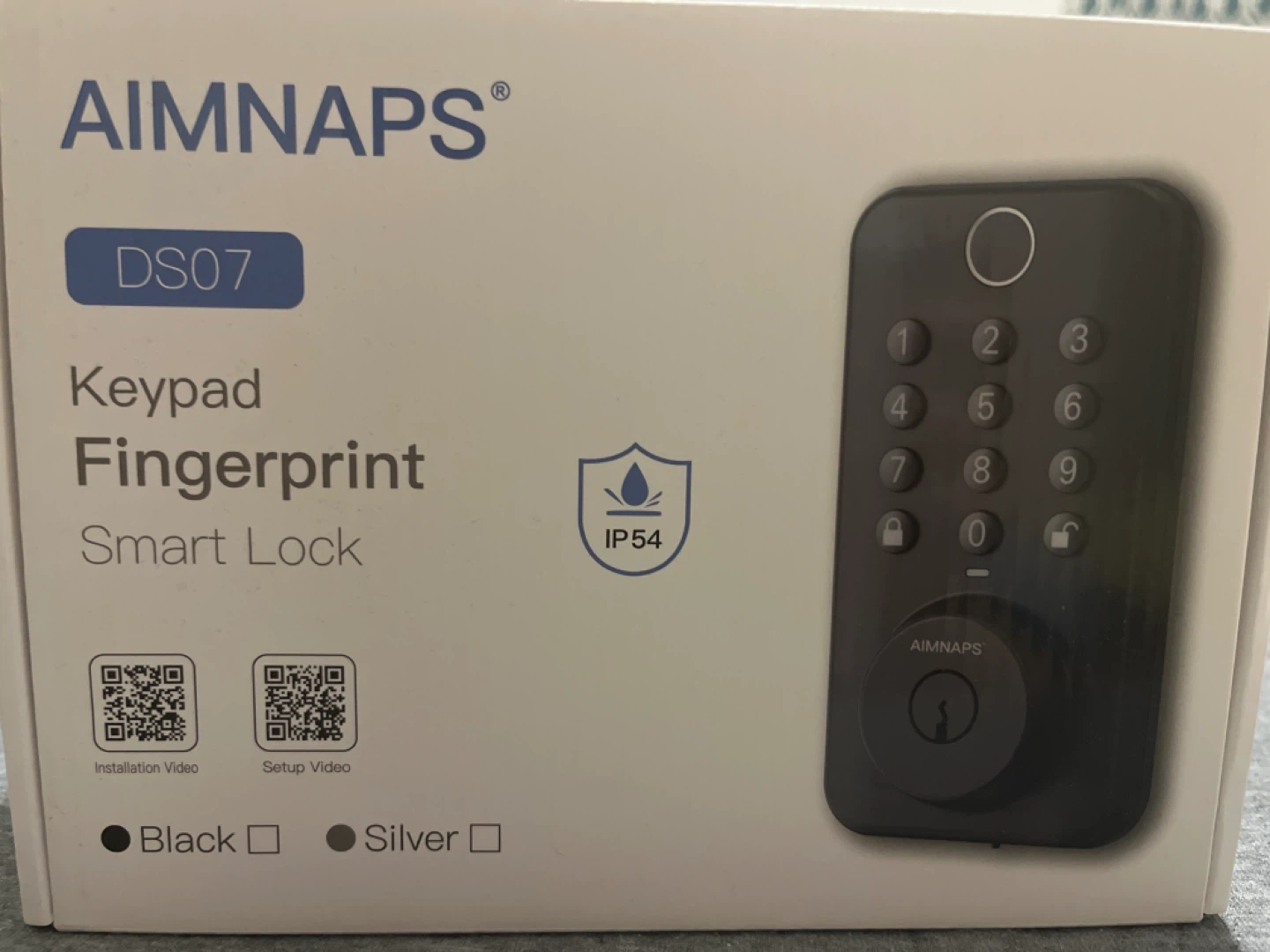 AIMNAPS DS07 Keypad Fingerprint Smart Lock