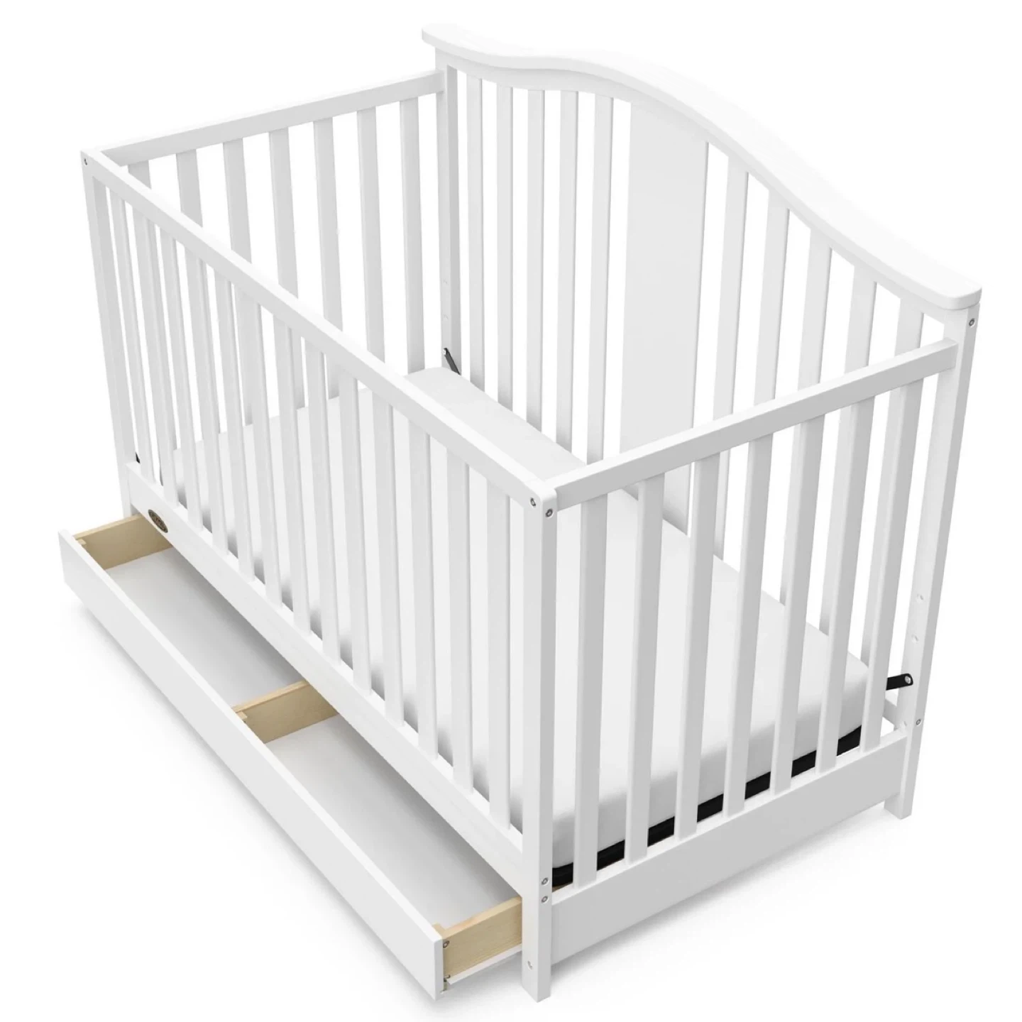 Graco Crib with Drawer and Mattress