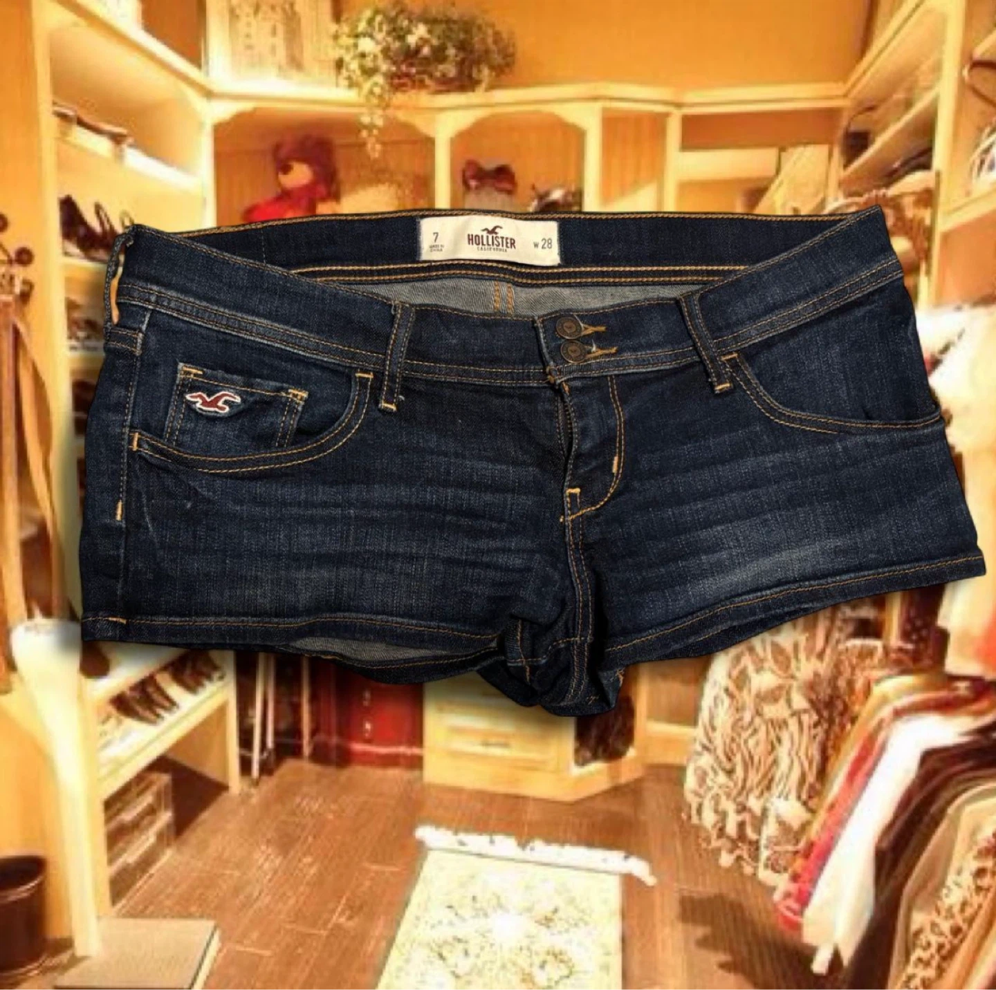 Hollister vintage micro Denim Shorts - Size 7