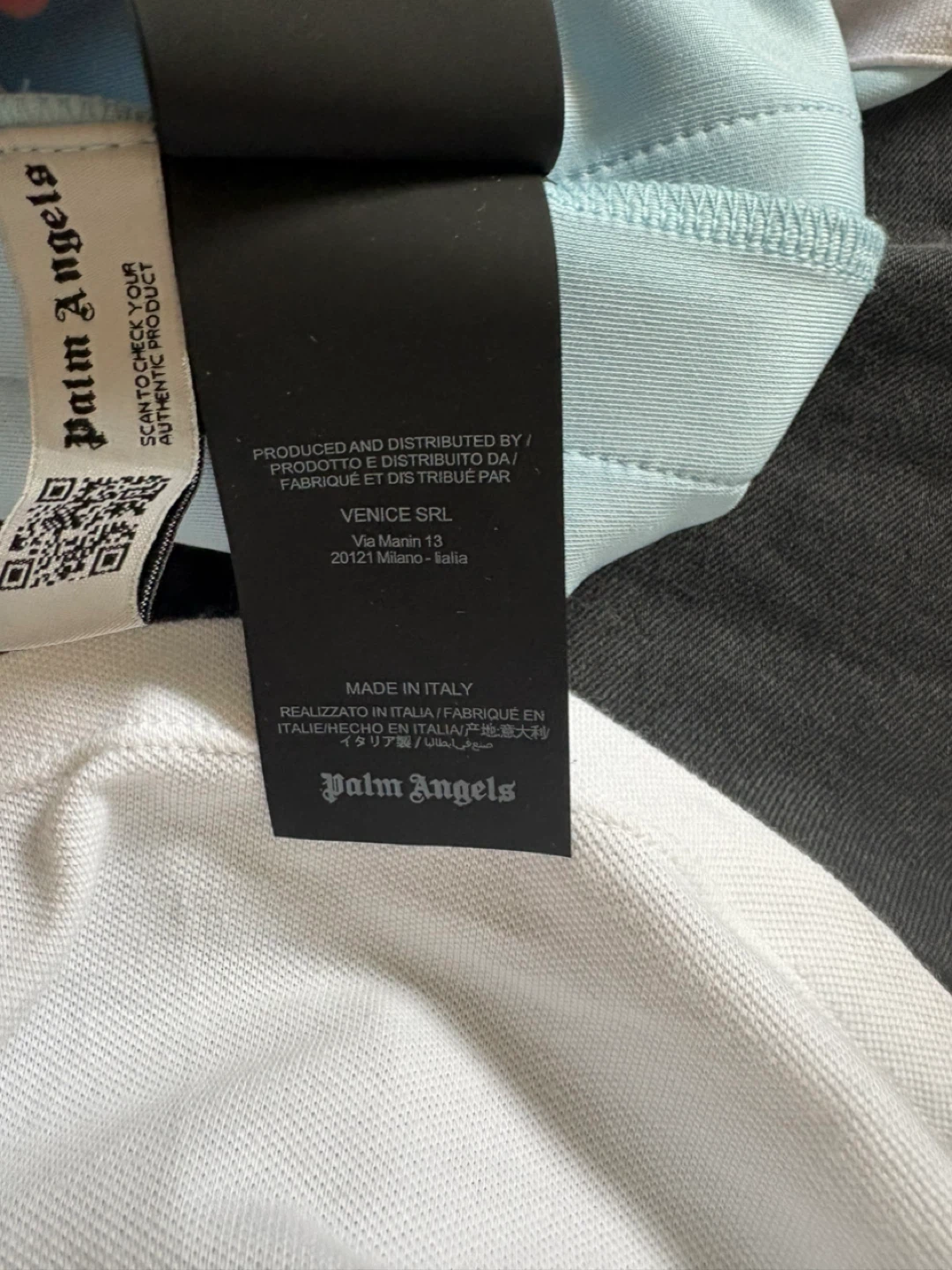 Palm Angels Light Blue Track Pants - photo 5
