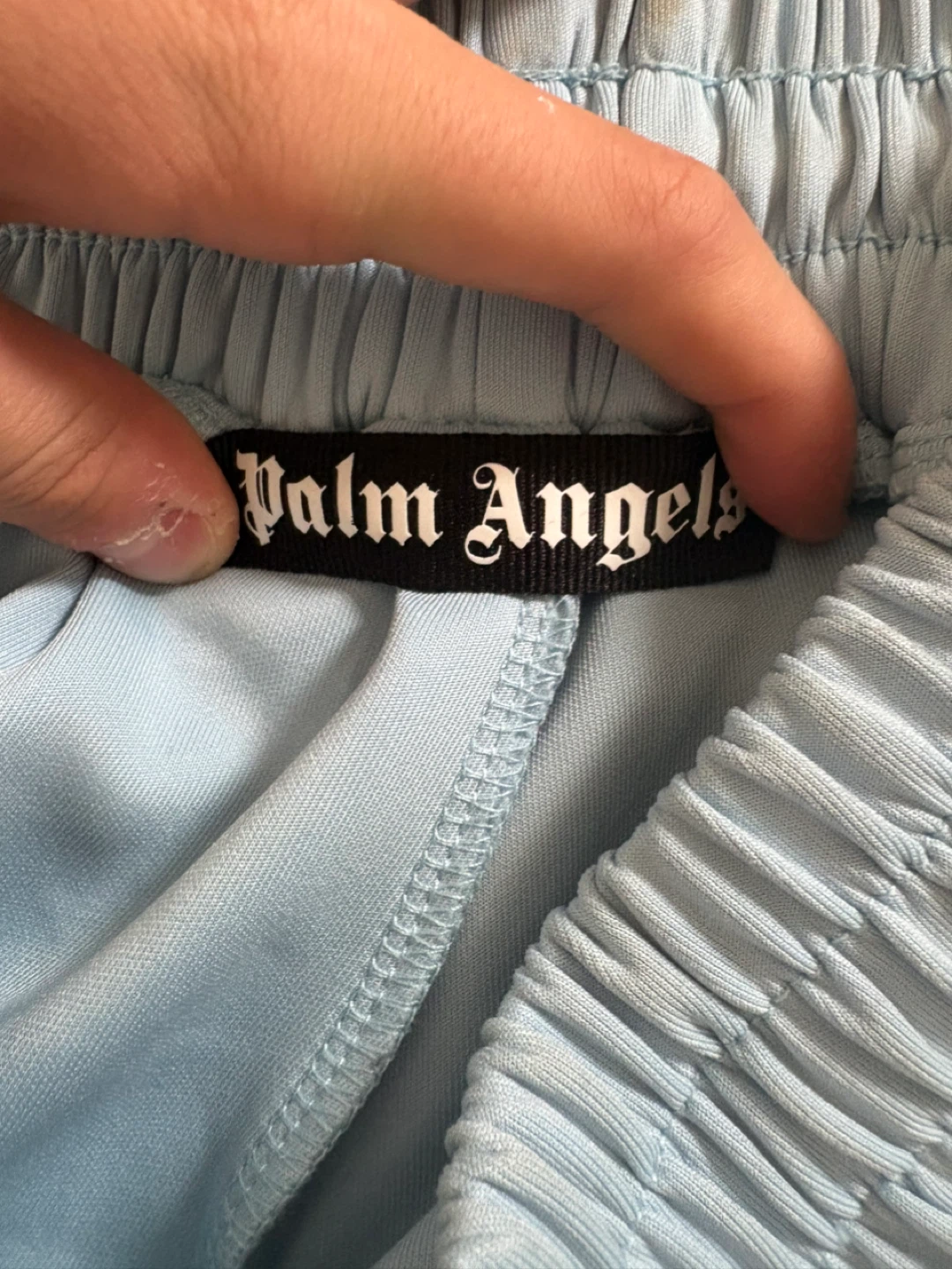 Palm Angels Light Blue Track Pants - photo 3