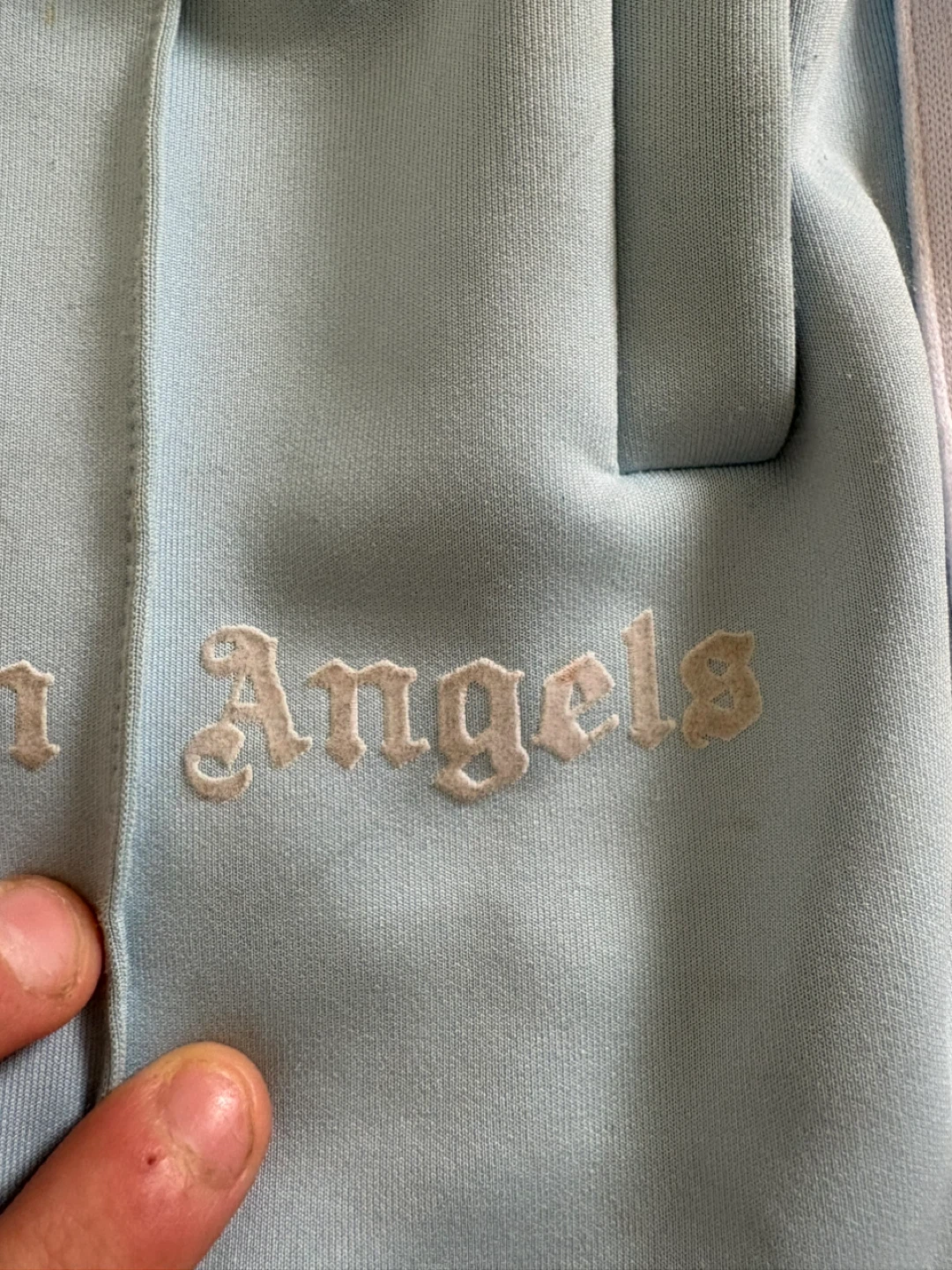 Palm Angels Light Blue Track Pants - photo 2