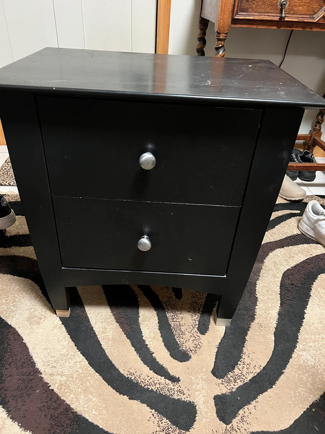 Black king Bed Frame & night tables - photo 4