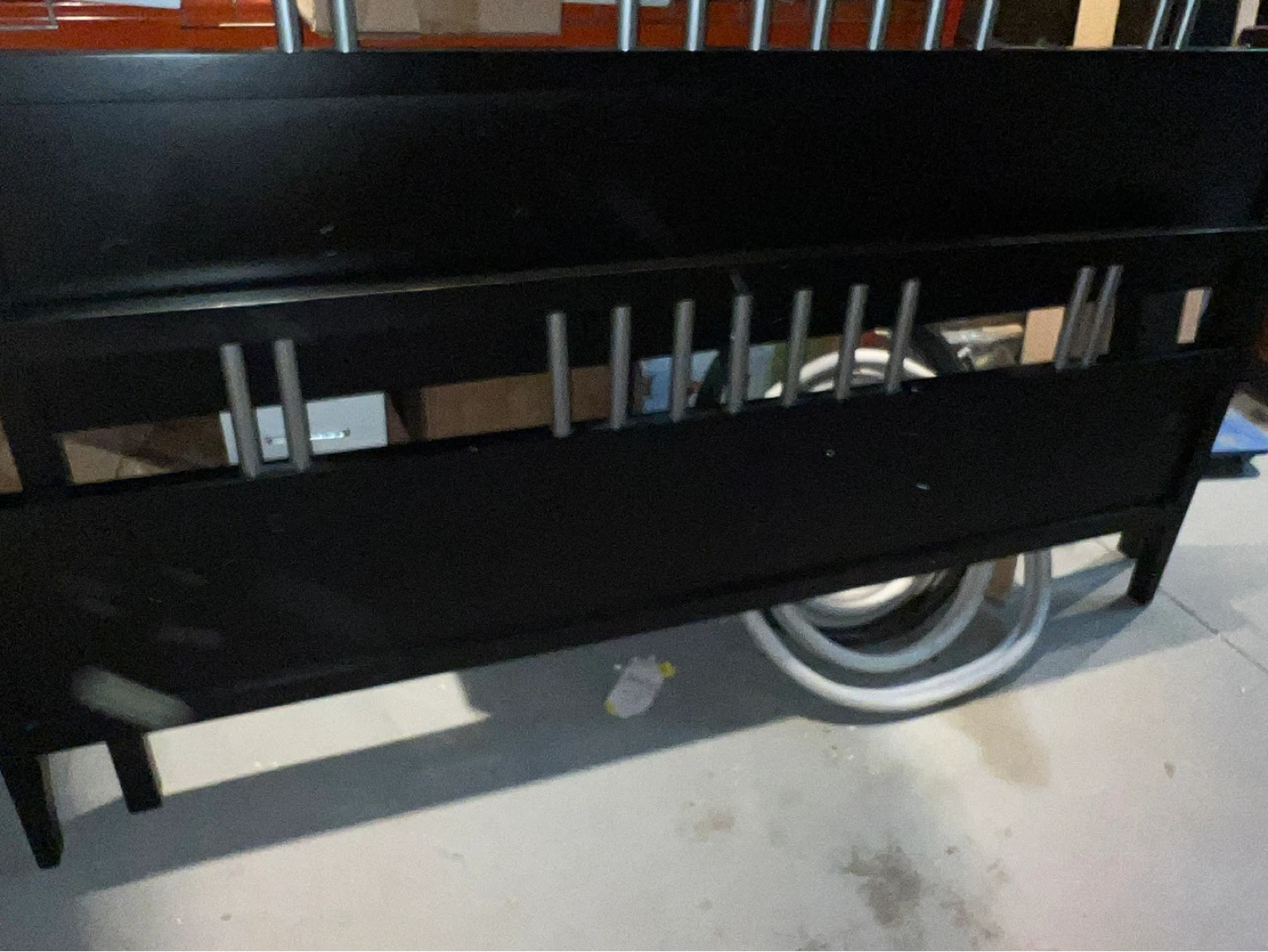 Black king Bed Frame & night tables - photo 2