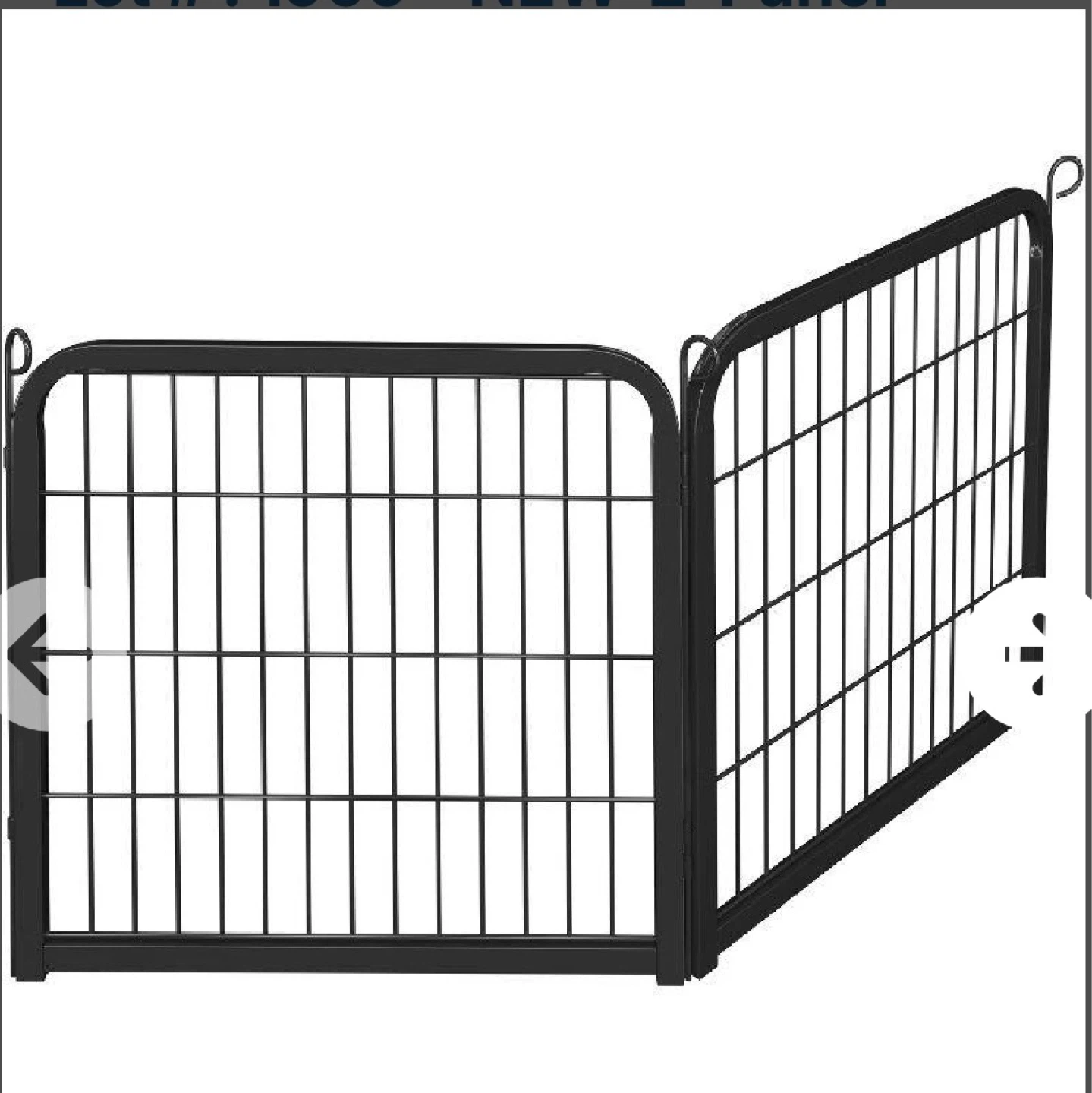 Black Metal Pet Gate / Playpen
