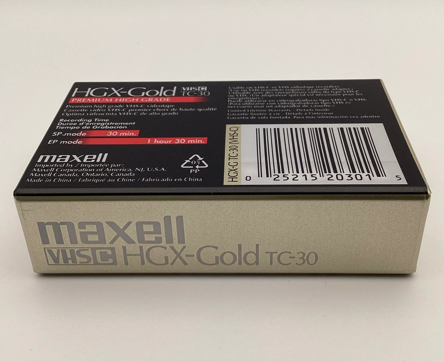 Maxell HGX-Gold VHS-C TC-30 Camcorder Videocassette - photo 4
