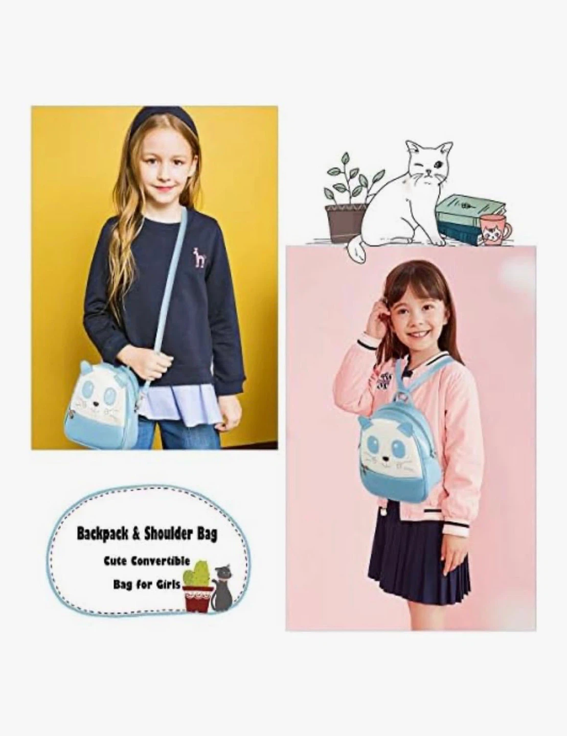 Brand new Cute Blue Panda 2 Way Mini Backpack - photo 5