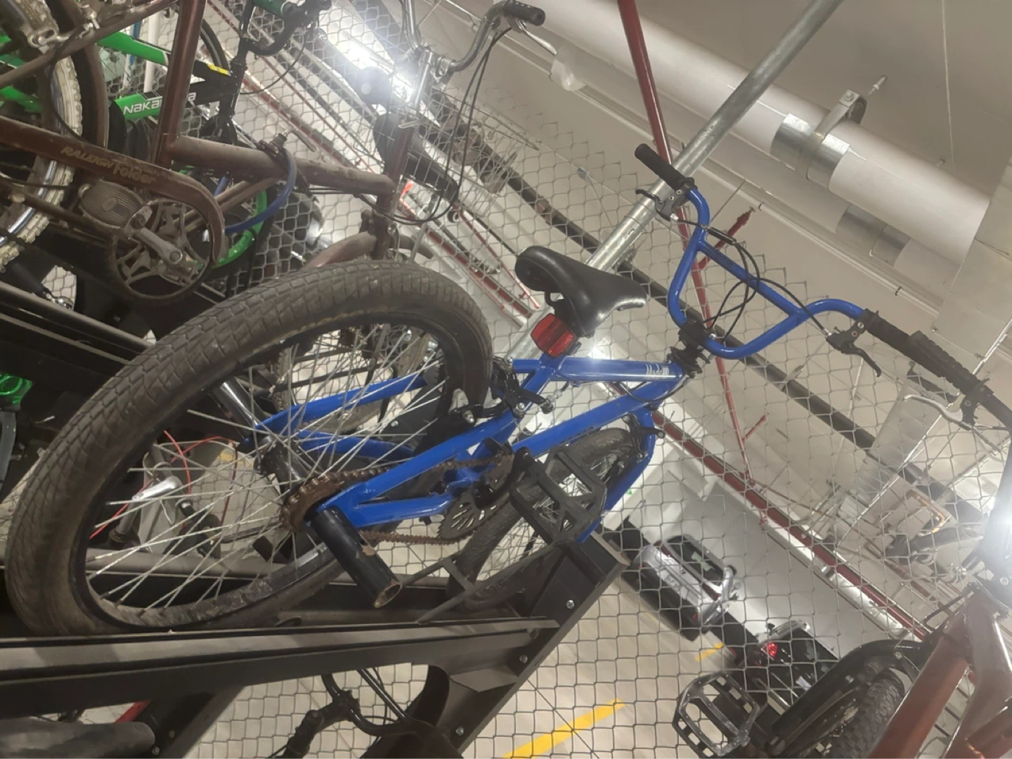 Blue BMX Bike