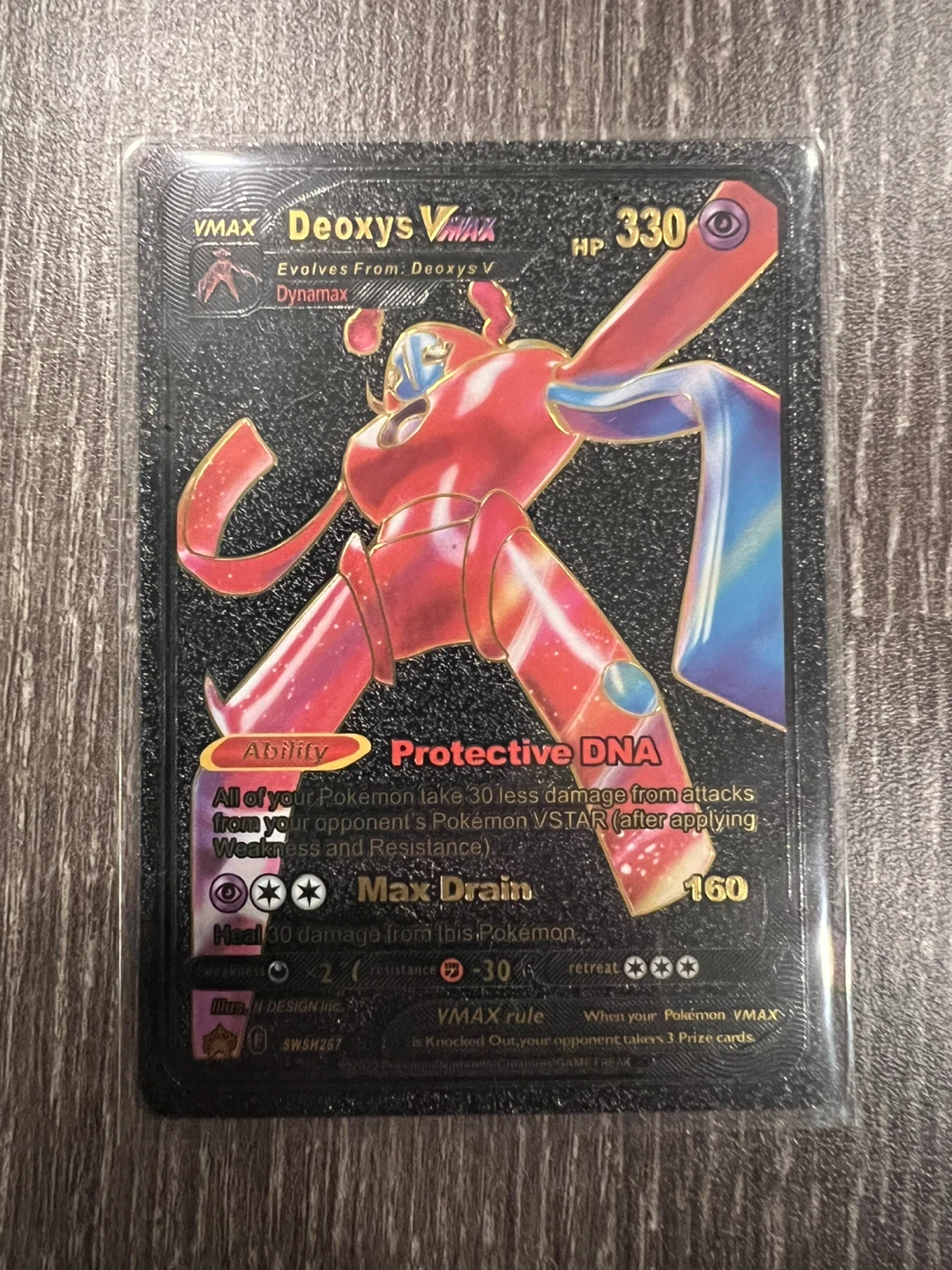 Pokemon Deoxys VMAX Trading Card