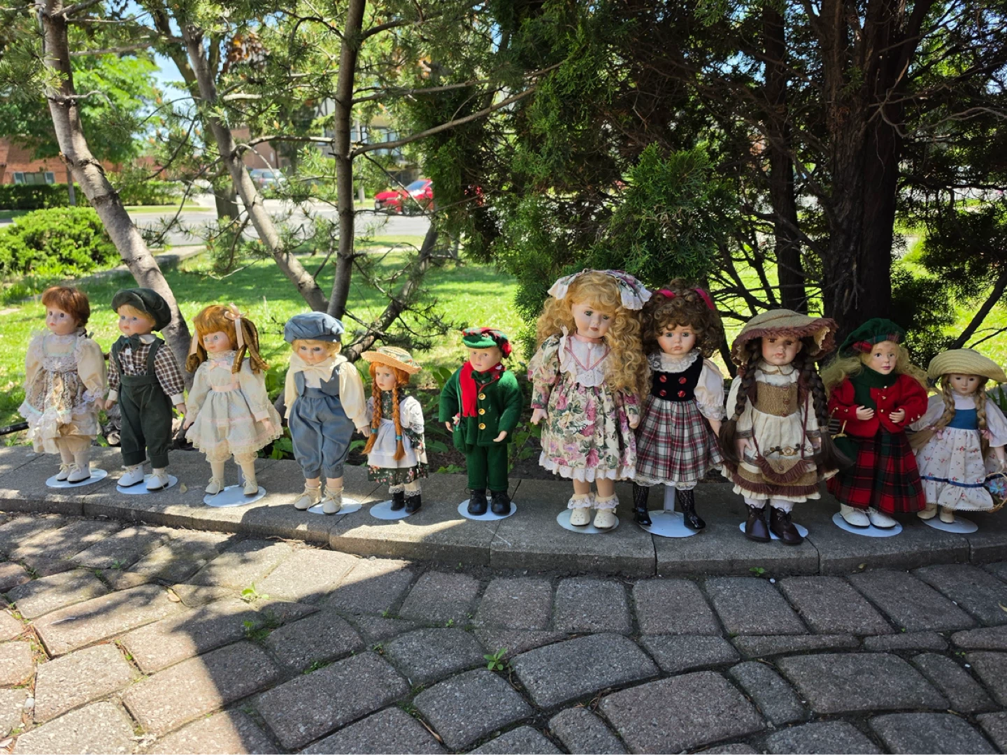Collection of 10 Vintage Porcelain Dolls