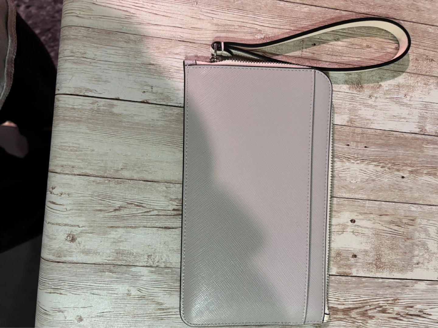 Kate Spade Wristlet Clutch - Gray/White/Lavender - photo 5