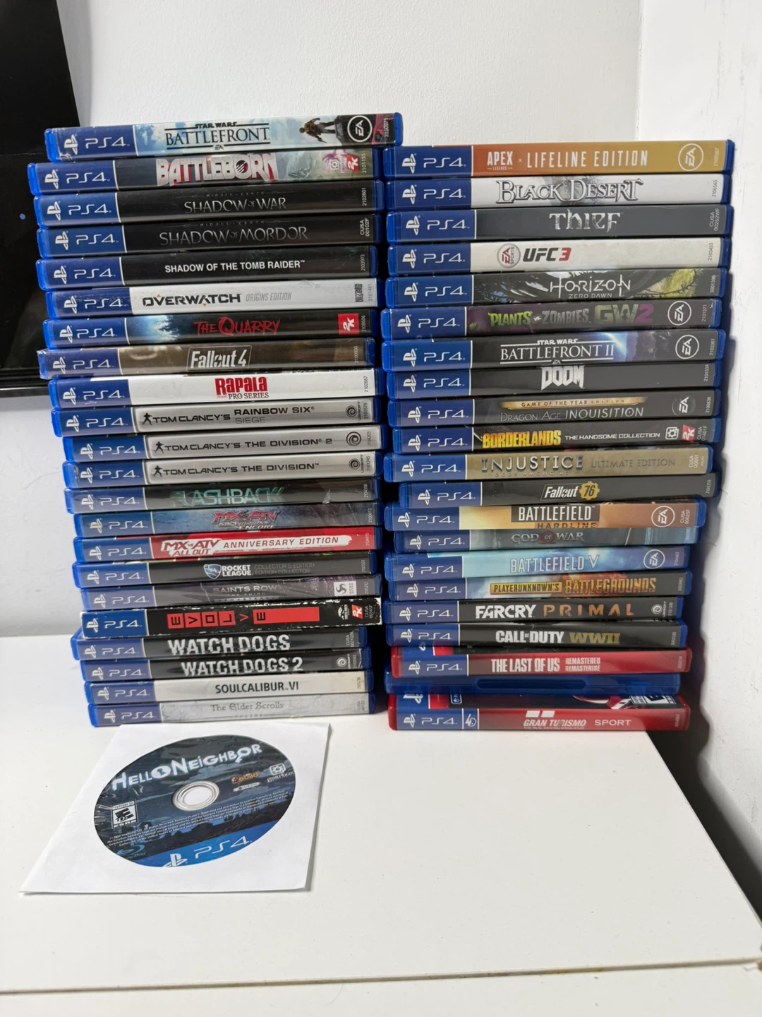 10$ each PlayStation 4 games