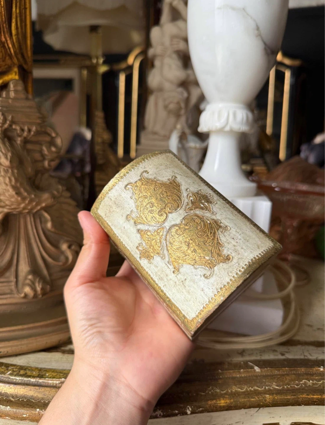 Italian Florentine jewelry box