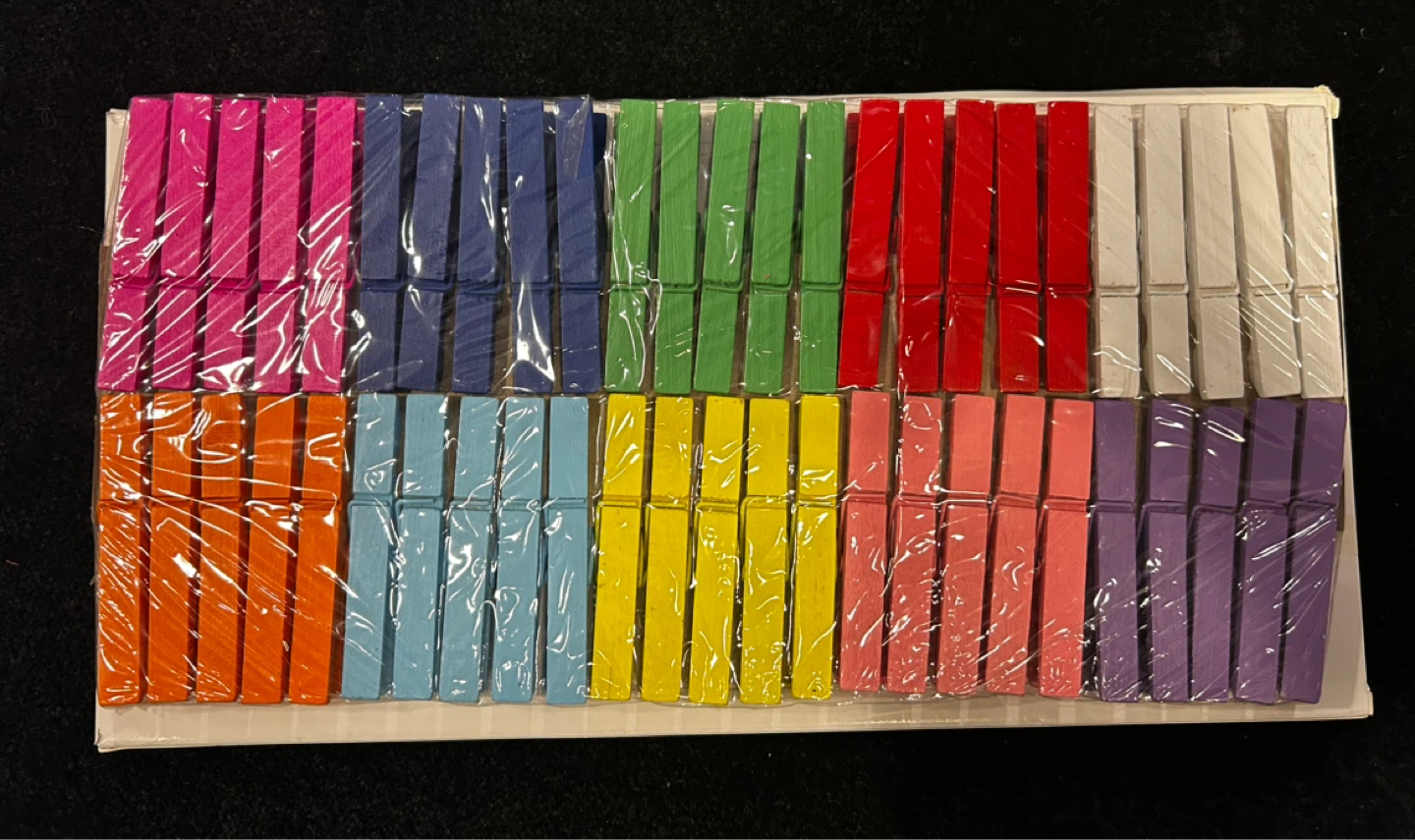 Colored Wooden Clothespins