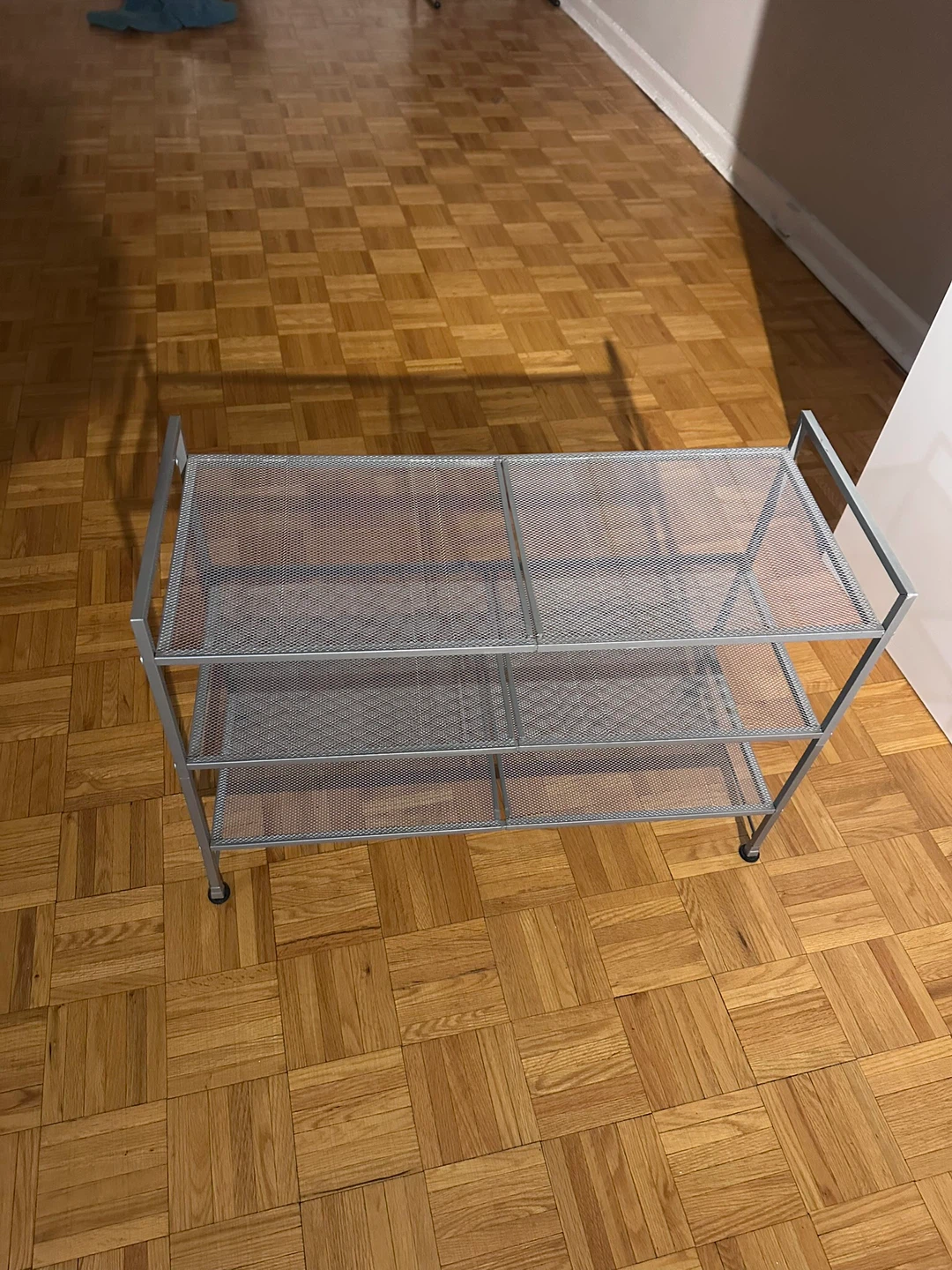 3-Tier Metal Mesh Shoe Rack