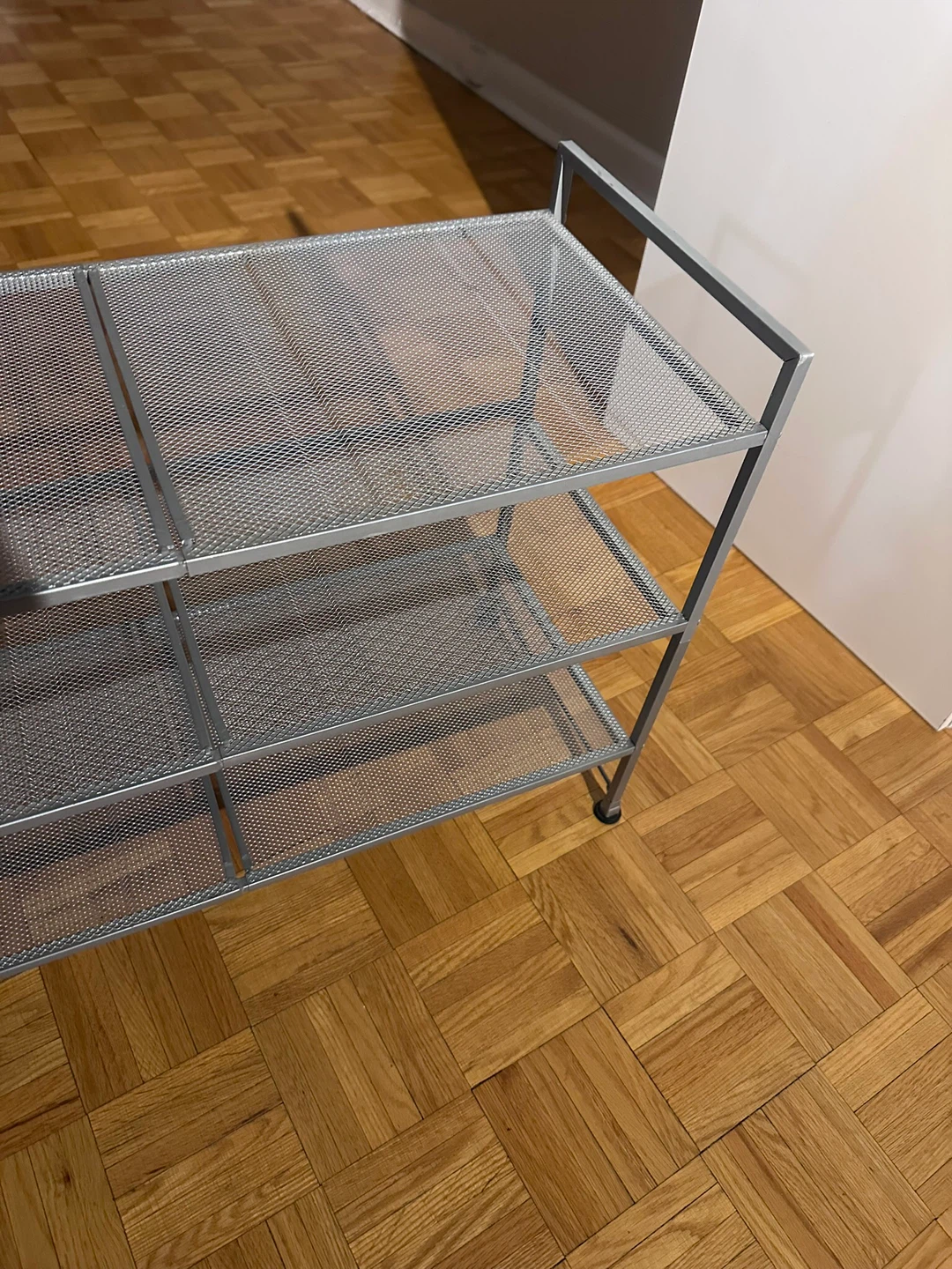 3-Tier Metal Mesh Shoe Rack - photo 3