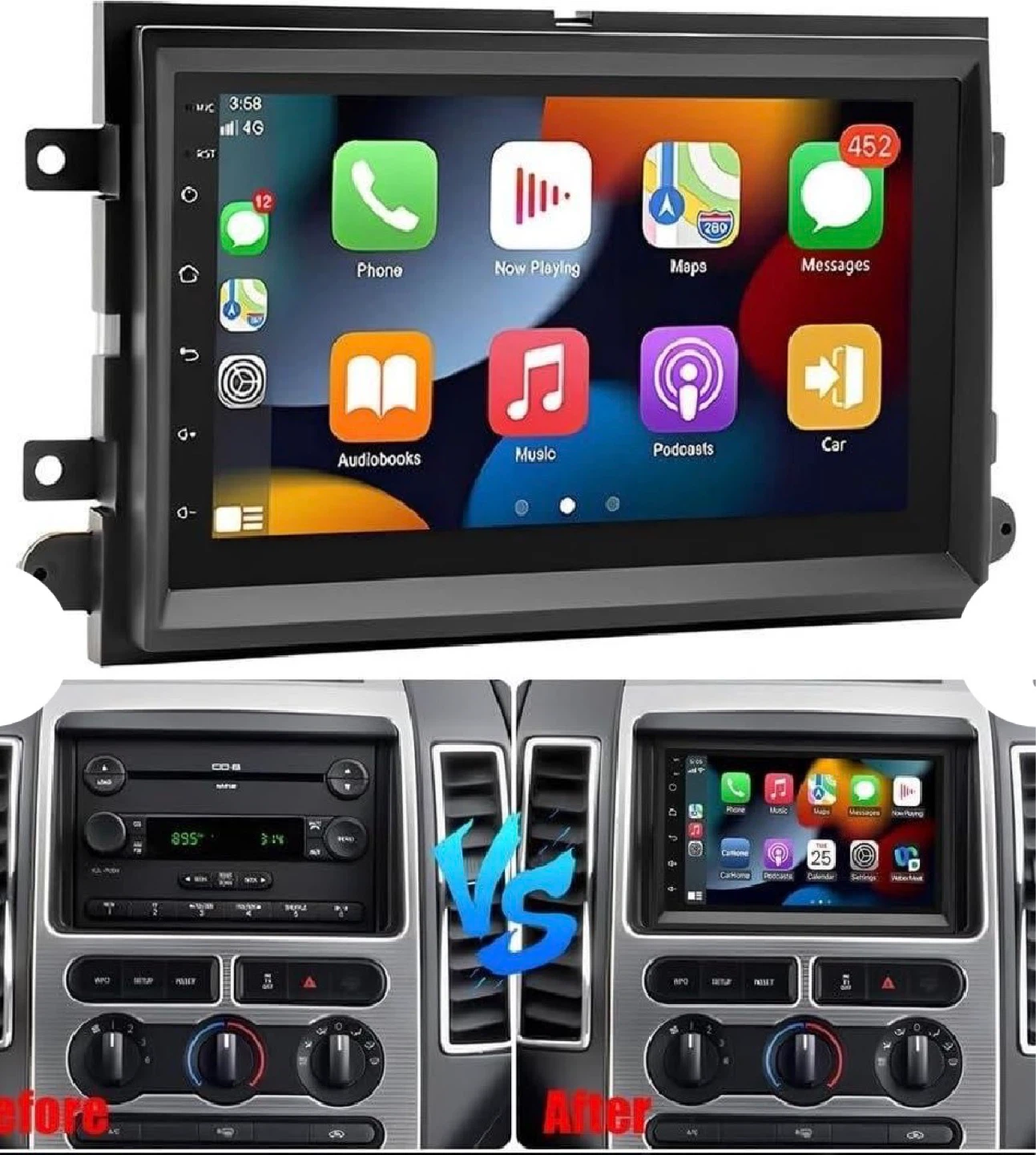 7-Inch Car Stereo with Apple CarPlay & Android Auto - photo 2