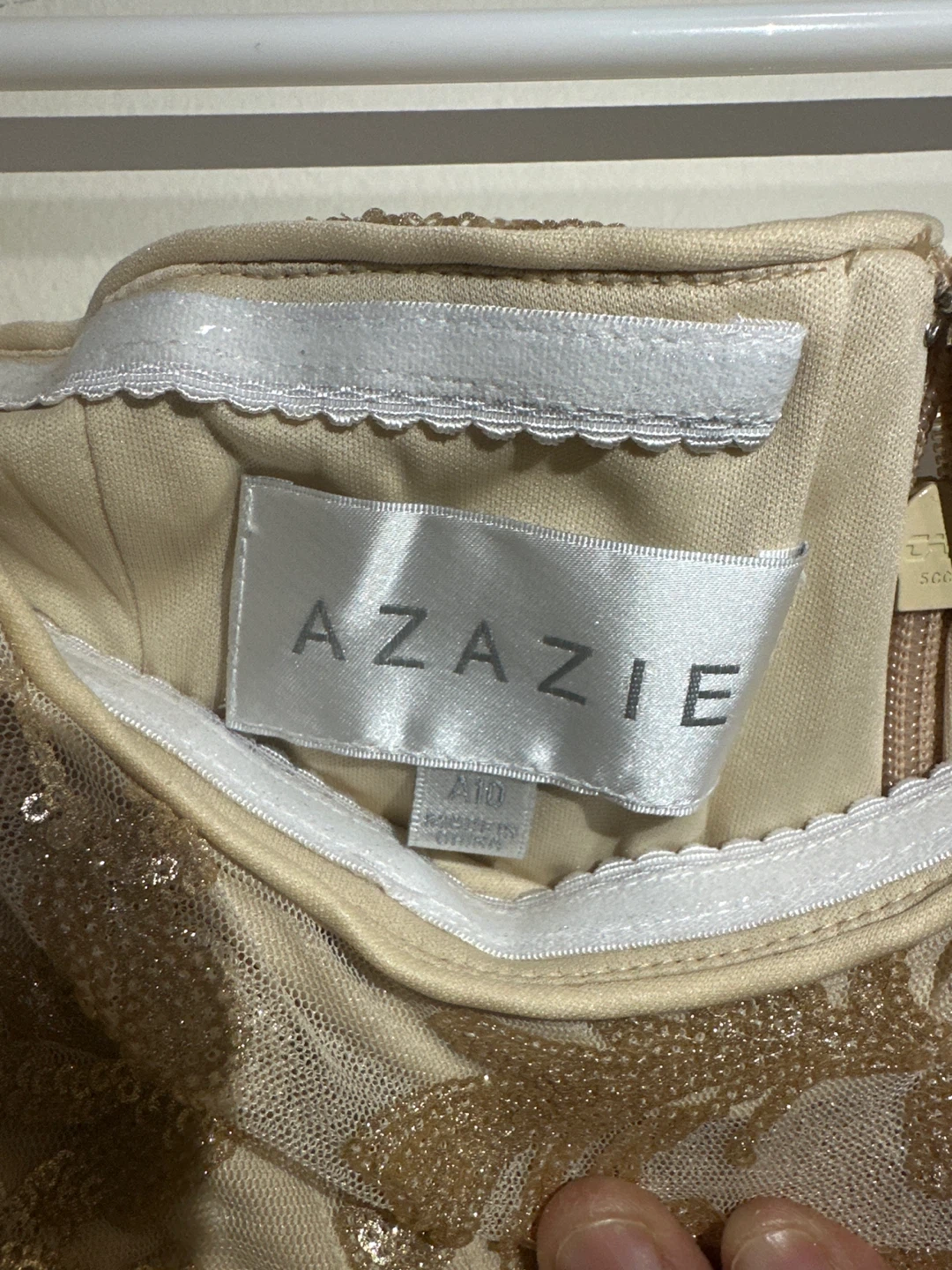 AZAZIE Champagne Porcelain Formal Dress - photo 5