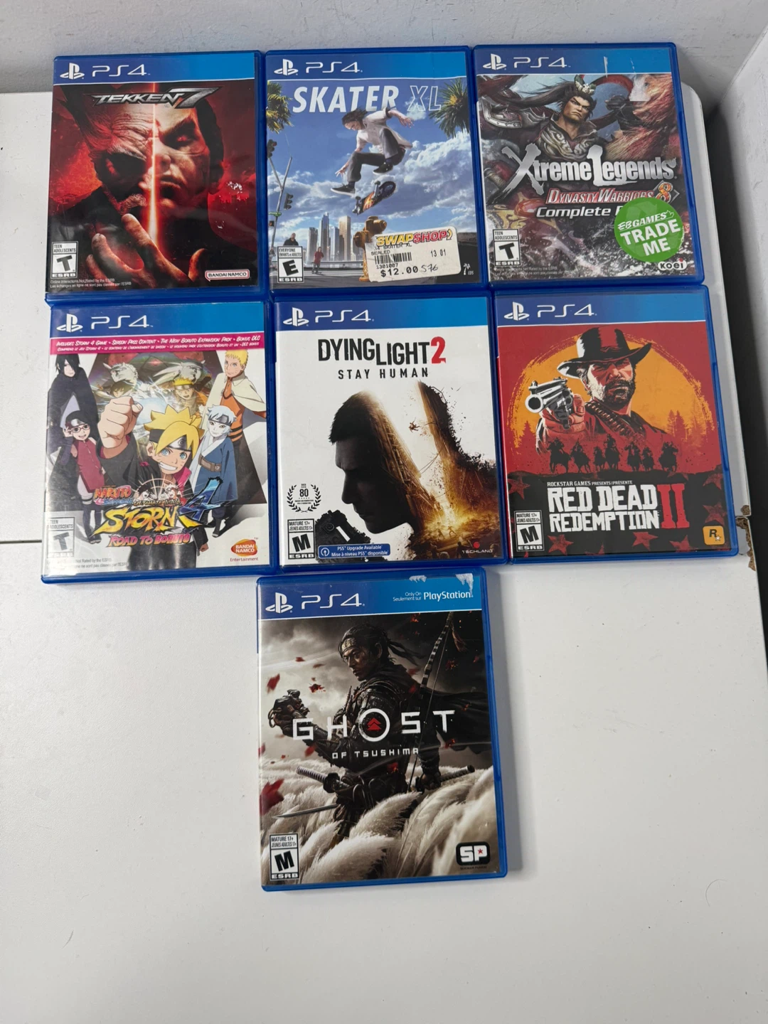 PlayStation 4 games rdr2/ ghost of Tsushima/ tekken 7