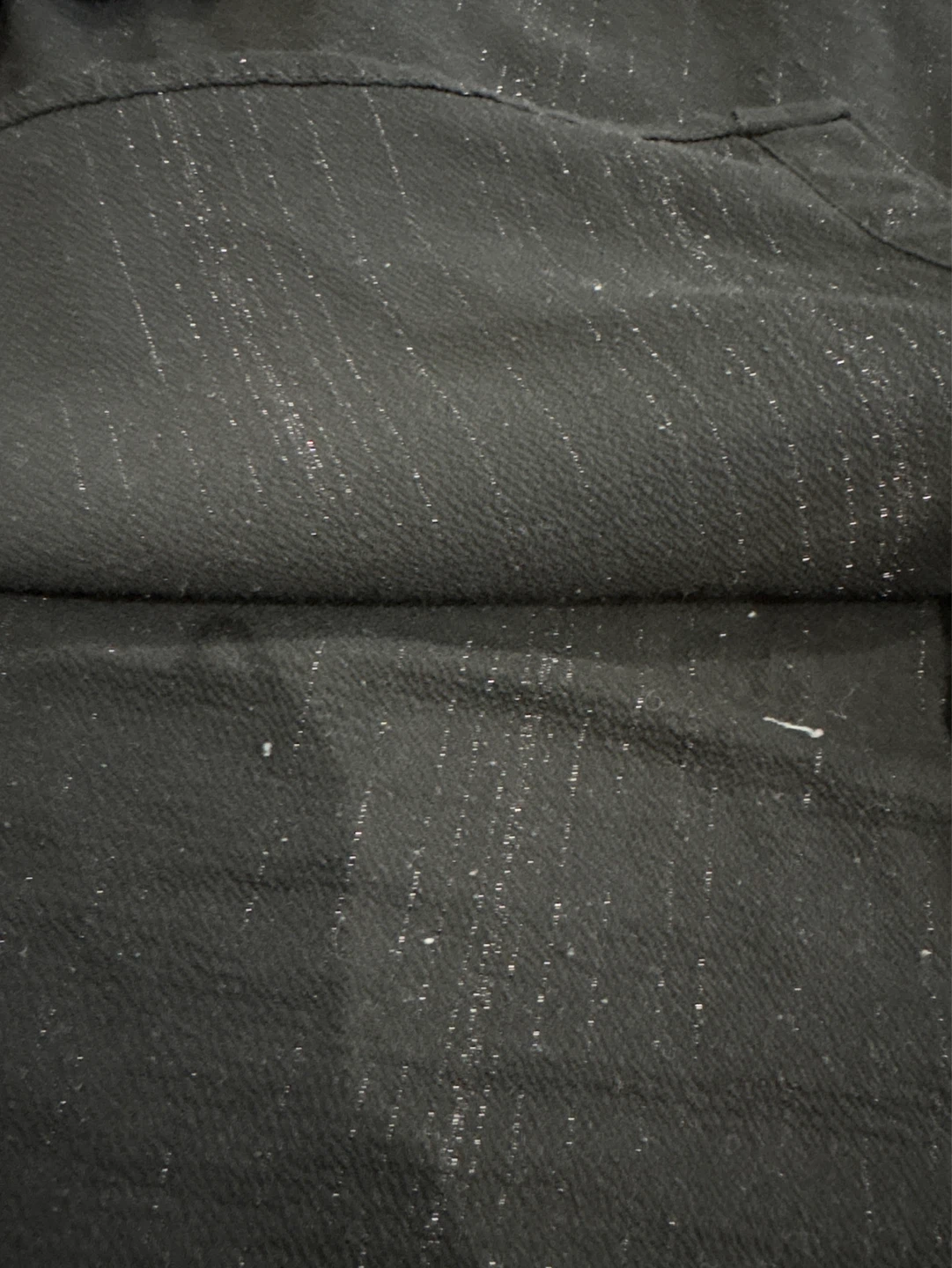 Black Blouse with Sparkle Detail - photo 3