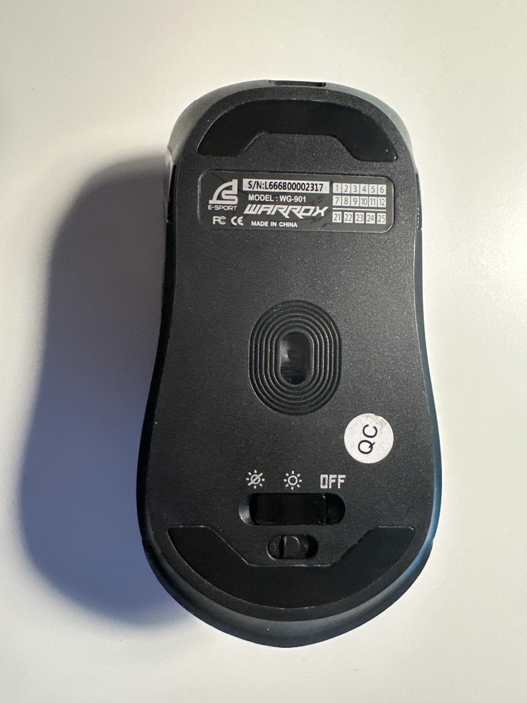 E-Sport WARROX WG-901 Wireless Gaming Mouse - photo 4