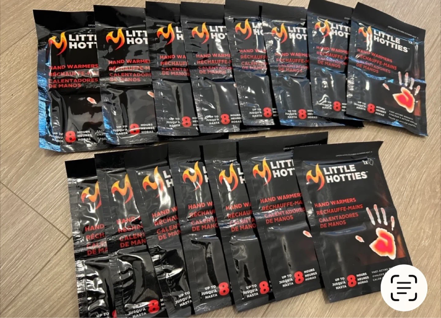 Set of 15 Little Hotties Hand Warmers - 8 Hours of Warmth