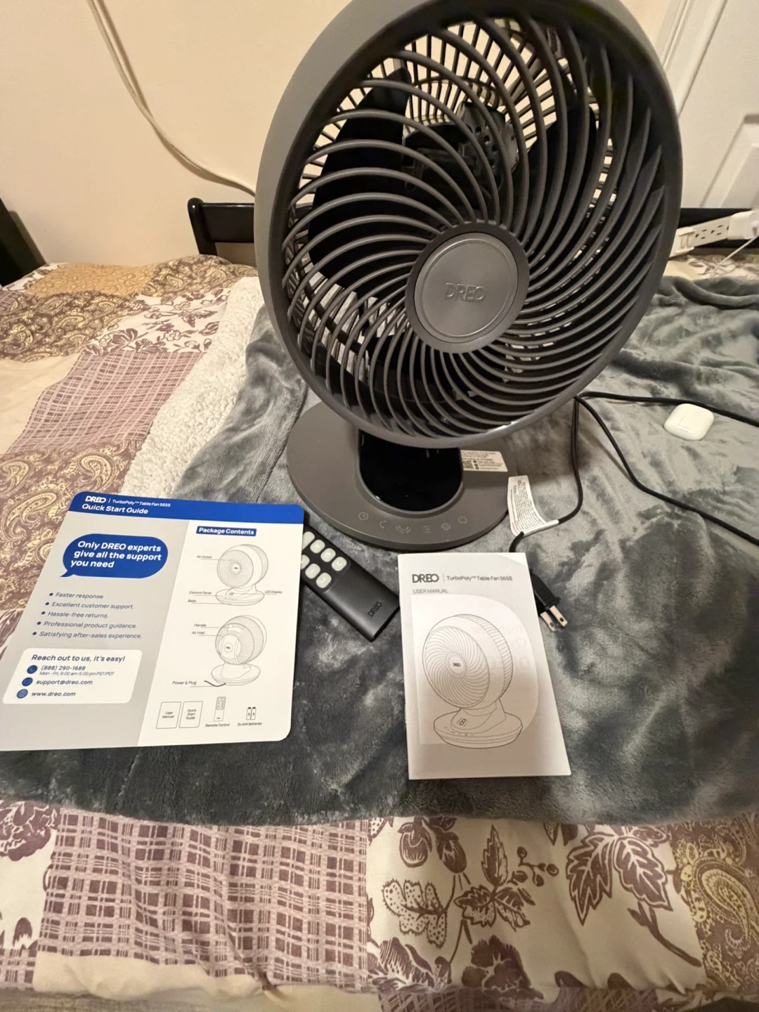 Dreo TurboPoly Table Fan 565S with Remote