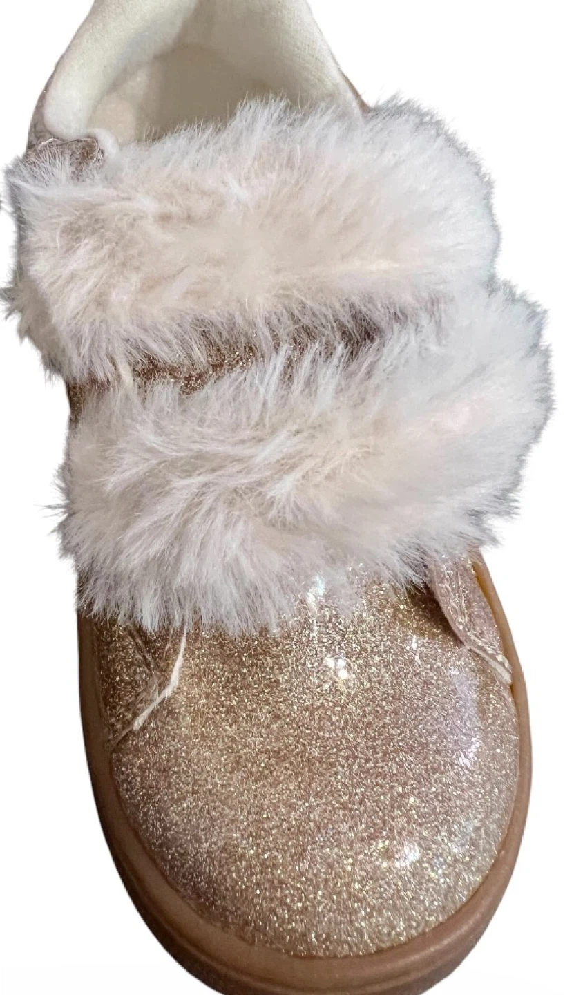 ✨ GAP Toddler Girls Gold Glitter Sneakers – Size 9 ✨ - photo 5