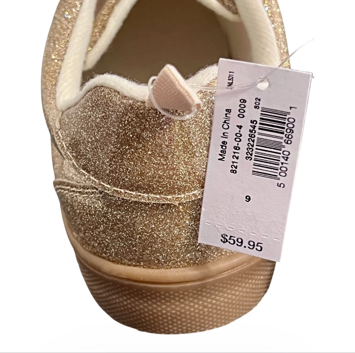 ✨ GAP Toddler Girls Gold Glitter Sneakers – Size 9 ✨ - photo 4