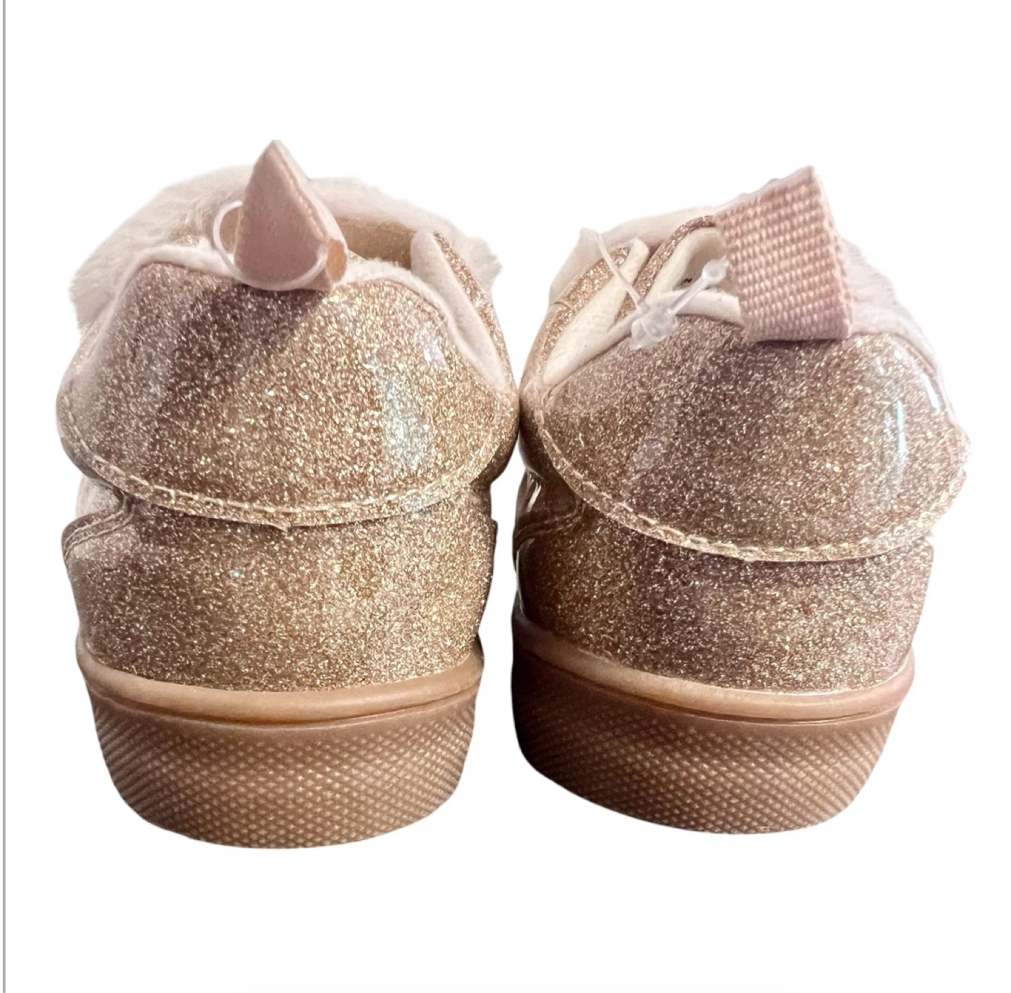 ✨ GAP Toddler Girls Gold Glitter Sneakers – Size 9 ✨ - photo 3