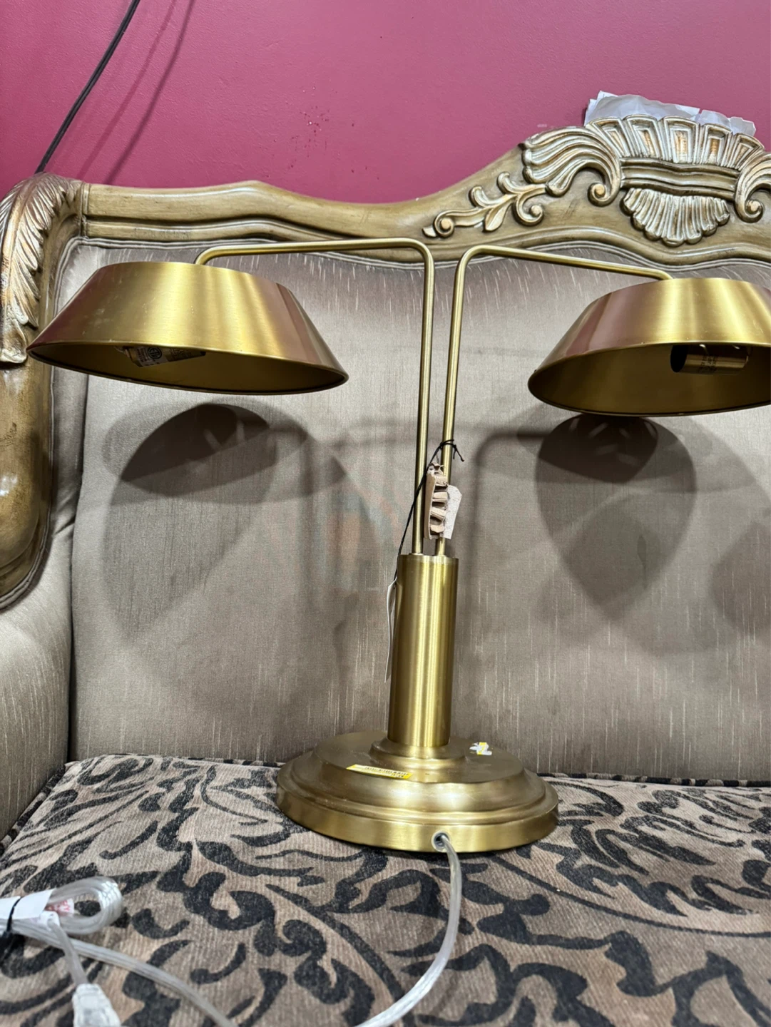 Target Hearth & Hand Brass Double Desk Lamp